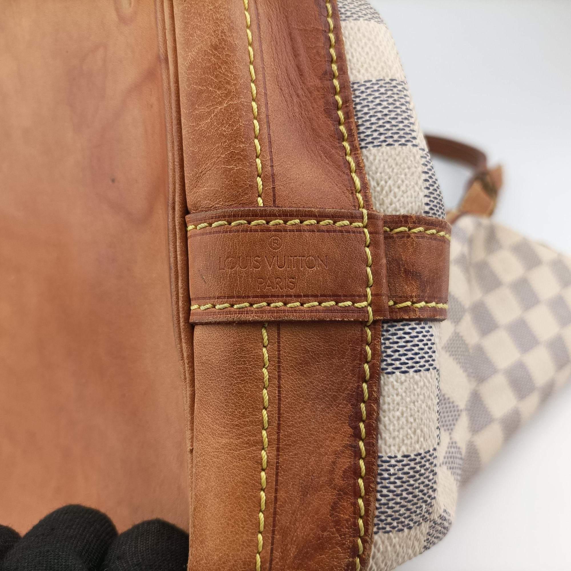 Secondhand Louis Vuitton Noe Azur Damier Canvas N42222 shoulderbag | stylenewstar