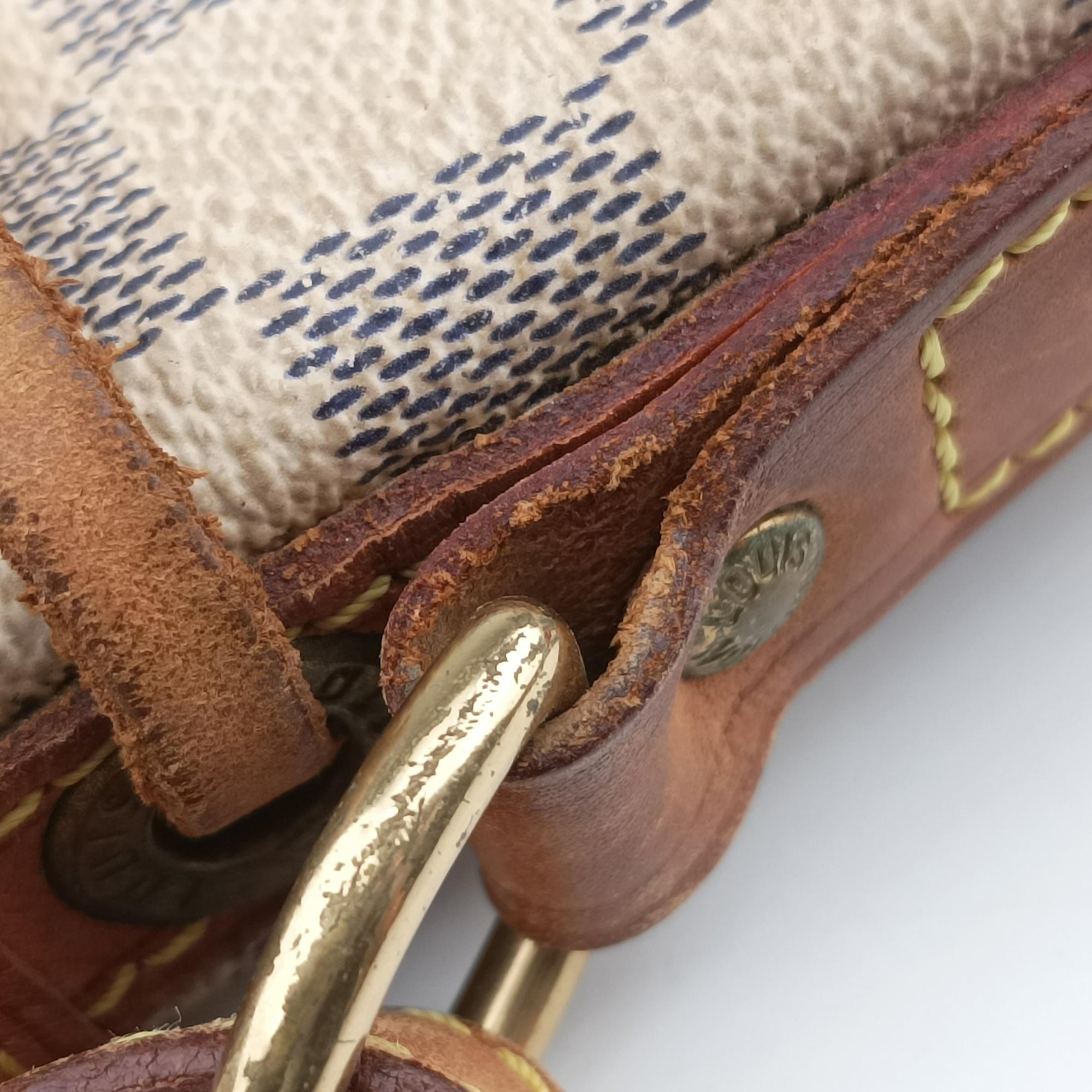 Secondhand Louis Vuitton Noe Azur Damier Canvas N42222 shoulderbag | stylenewstar