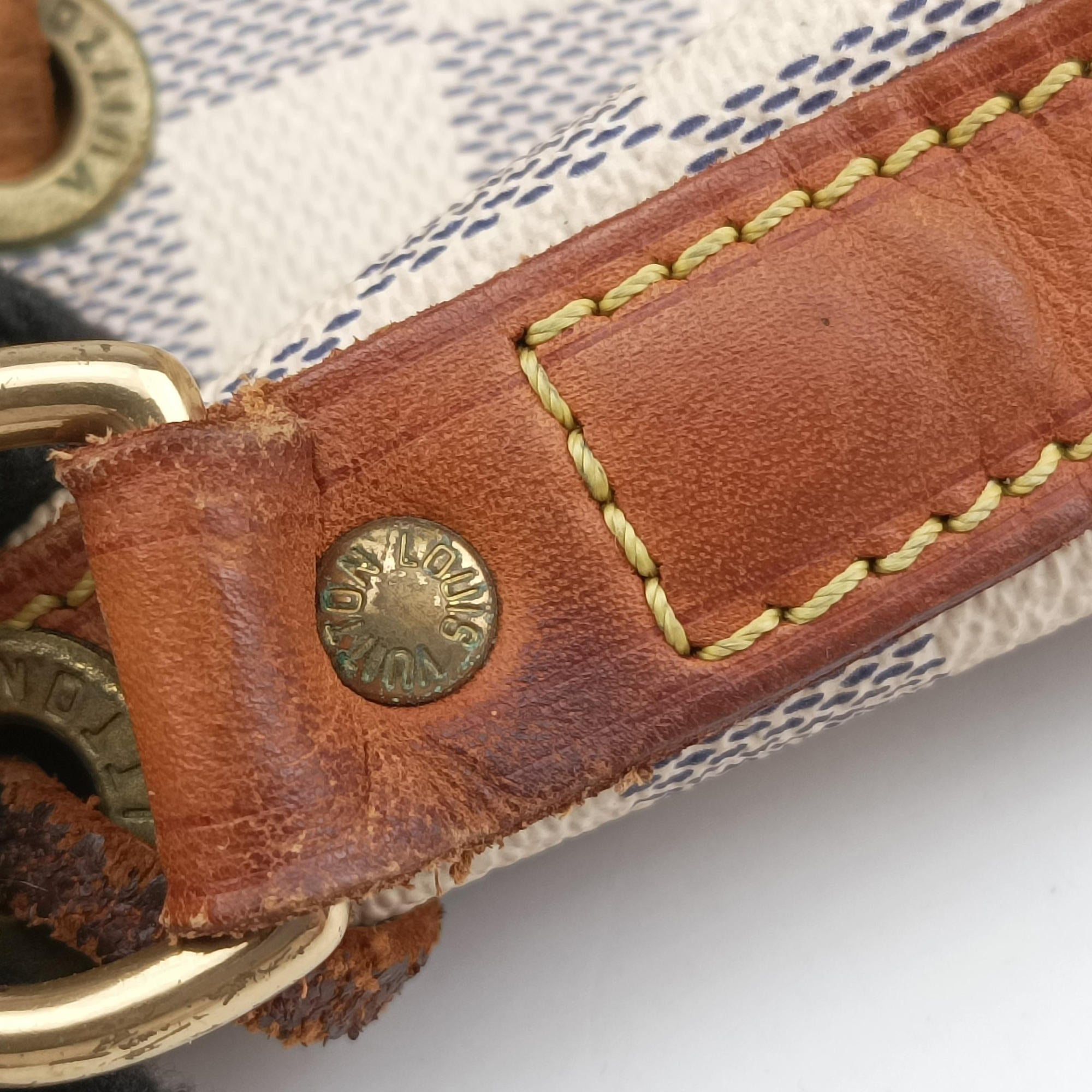 Secondhand Louis Vuitton Noe Azur Damier Canvas N42222 shoulderbag | stylenewstar