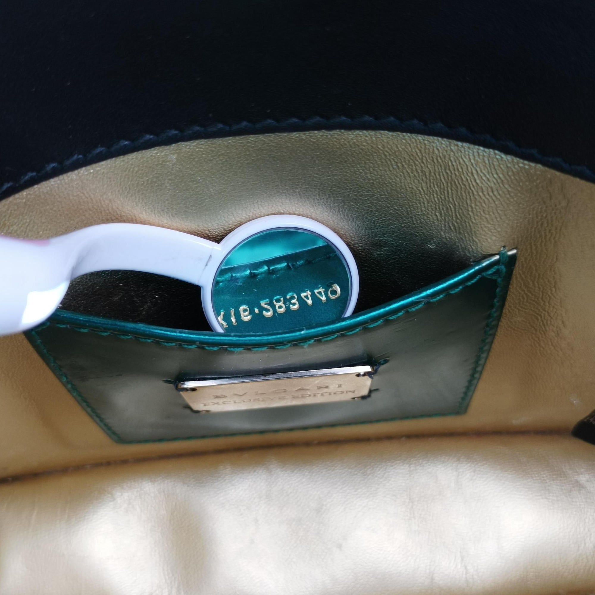 Pre-owned Bvlgari Serpenti Forever Green enamel  shoulderbag | stylenewstar