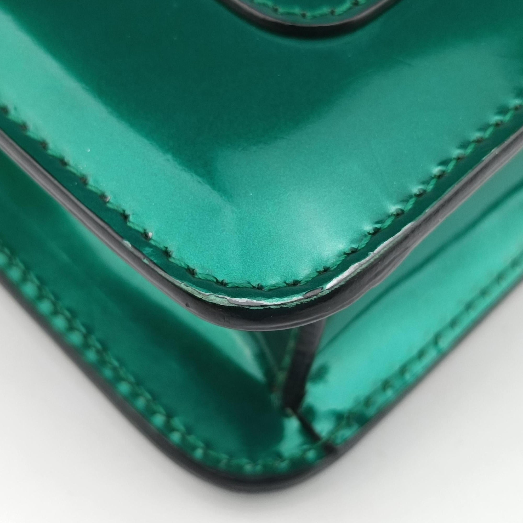 Pre-owned Bvlgari Serpenti Forever Green enamel  shoulderbag | stylenewstar