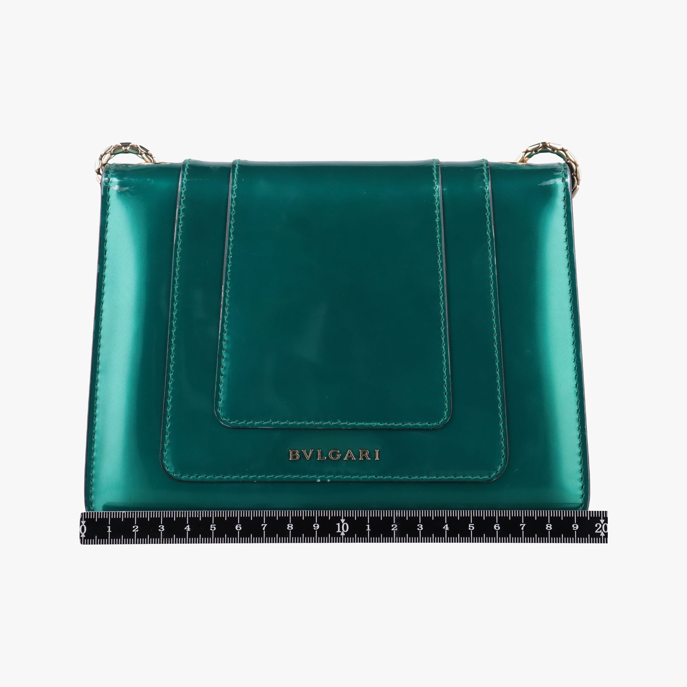 Pre-owned Bvlgari Serpenti Forever Green enamel  shoulderbag | stylenewstar