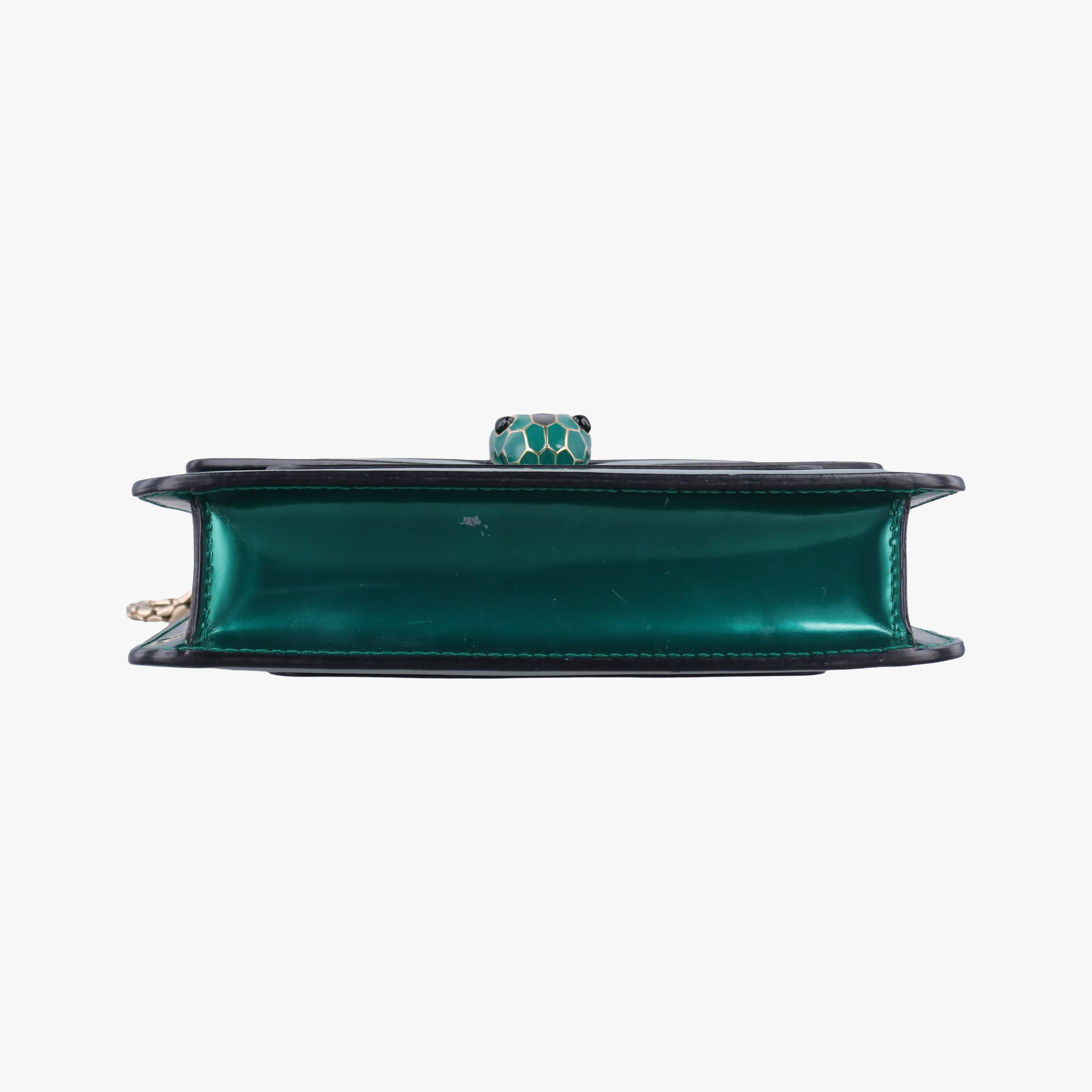 Pre-owned Bvlgari Serpenti Forever Green enamel  shoulderbag | stylenewstar