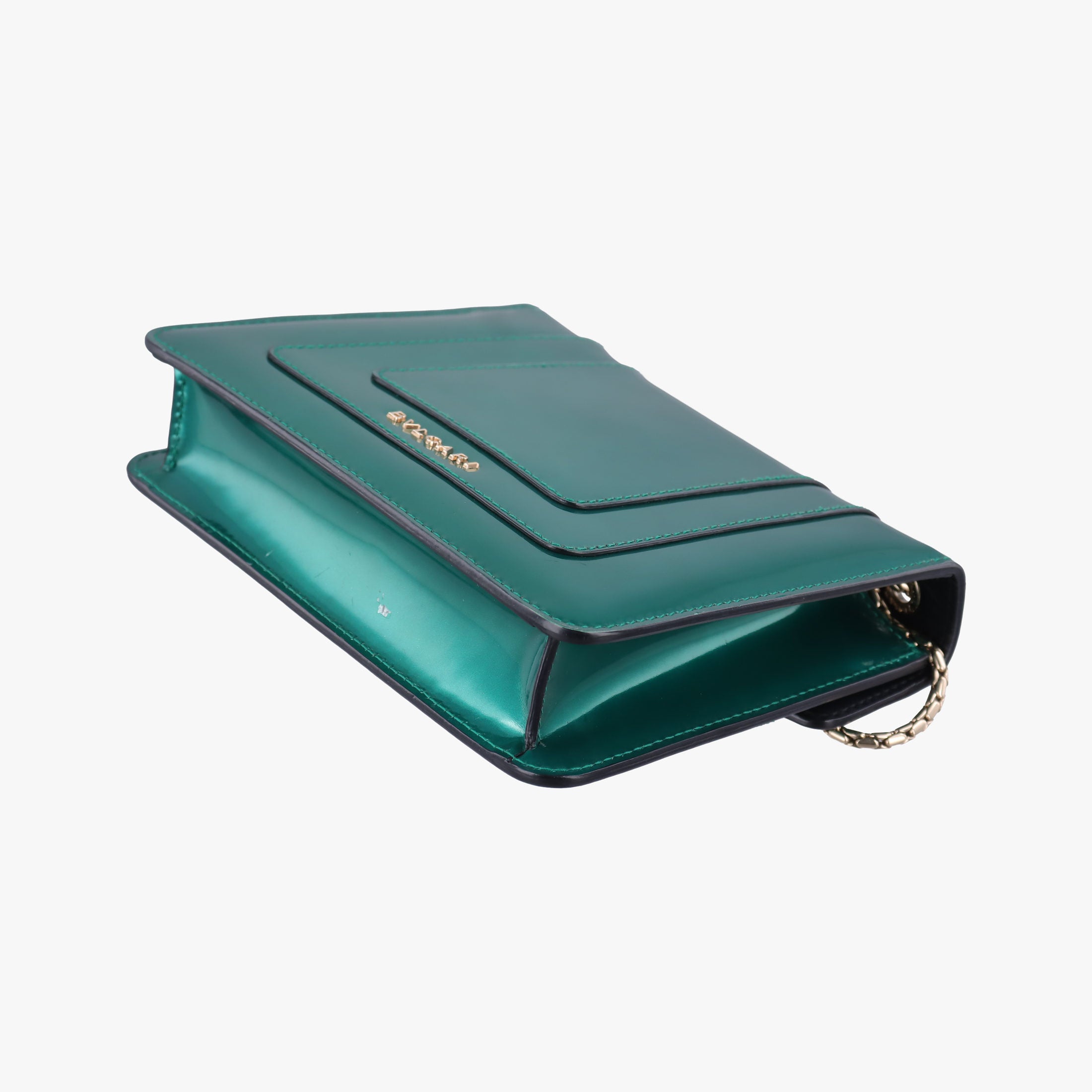 Pre-owned Bvlgari Serpenti Forever Green enamel  shoulderbag | stylenewstar