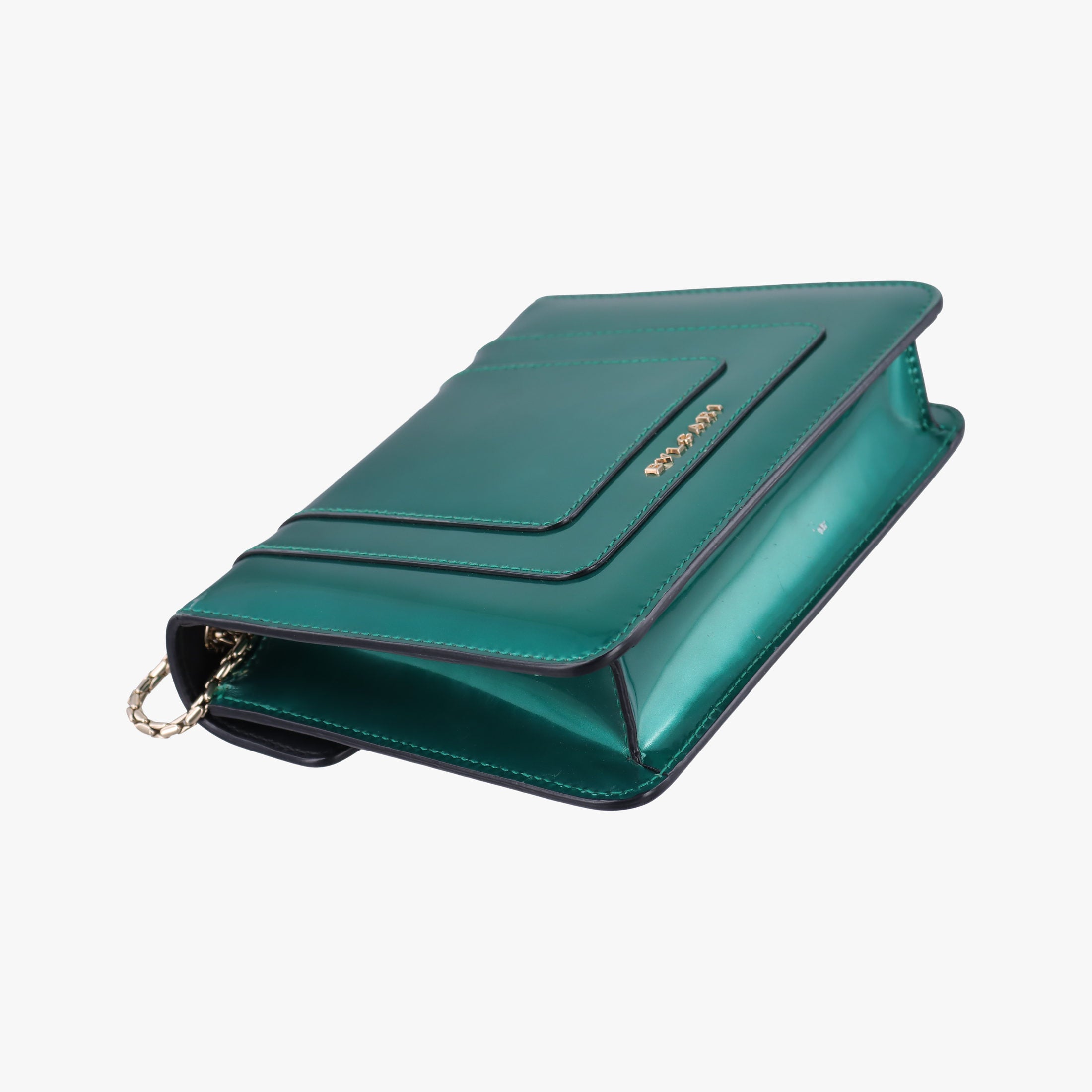 Pre-owned Bvlgari Serpenti Forever Green enamel  shoulderbag | stylenewstar
