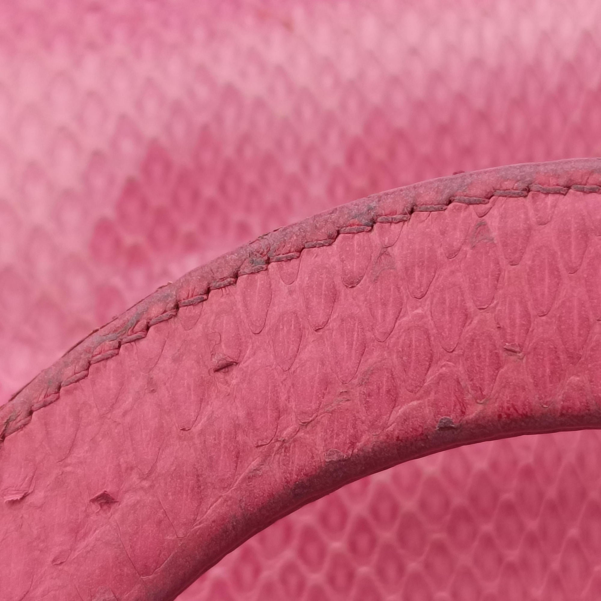 Secondhand Christian Dior Lady Dior Pink snakeskin  shoulderbag | stylenewstar
