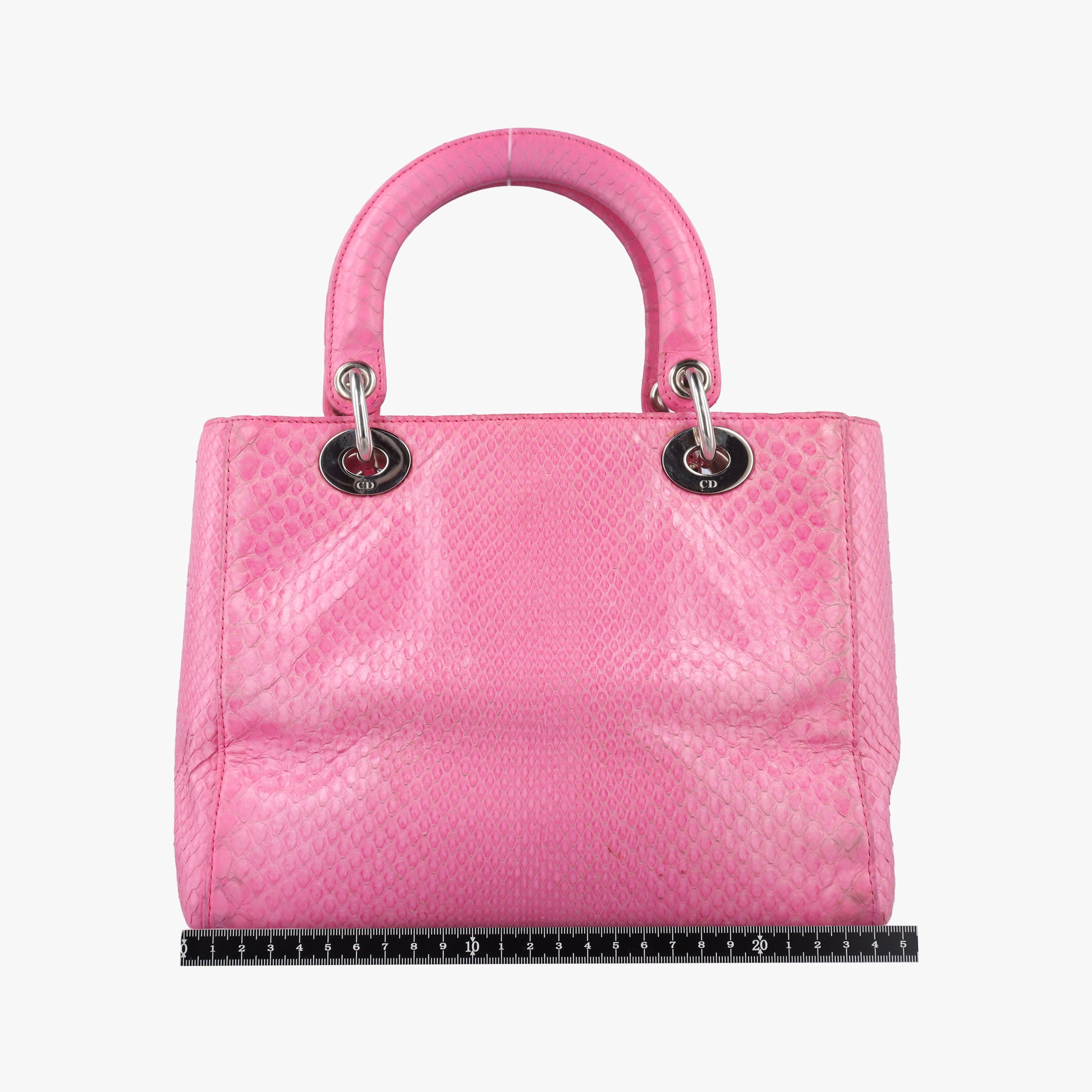 Secondhand Christian Dior Lady Dior Pink snakeskin  shoulderbag | stylenewstar