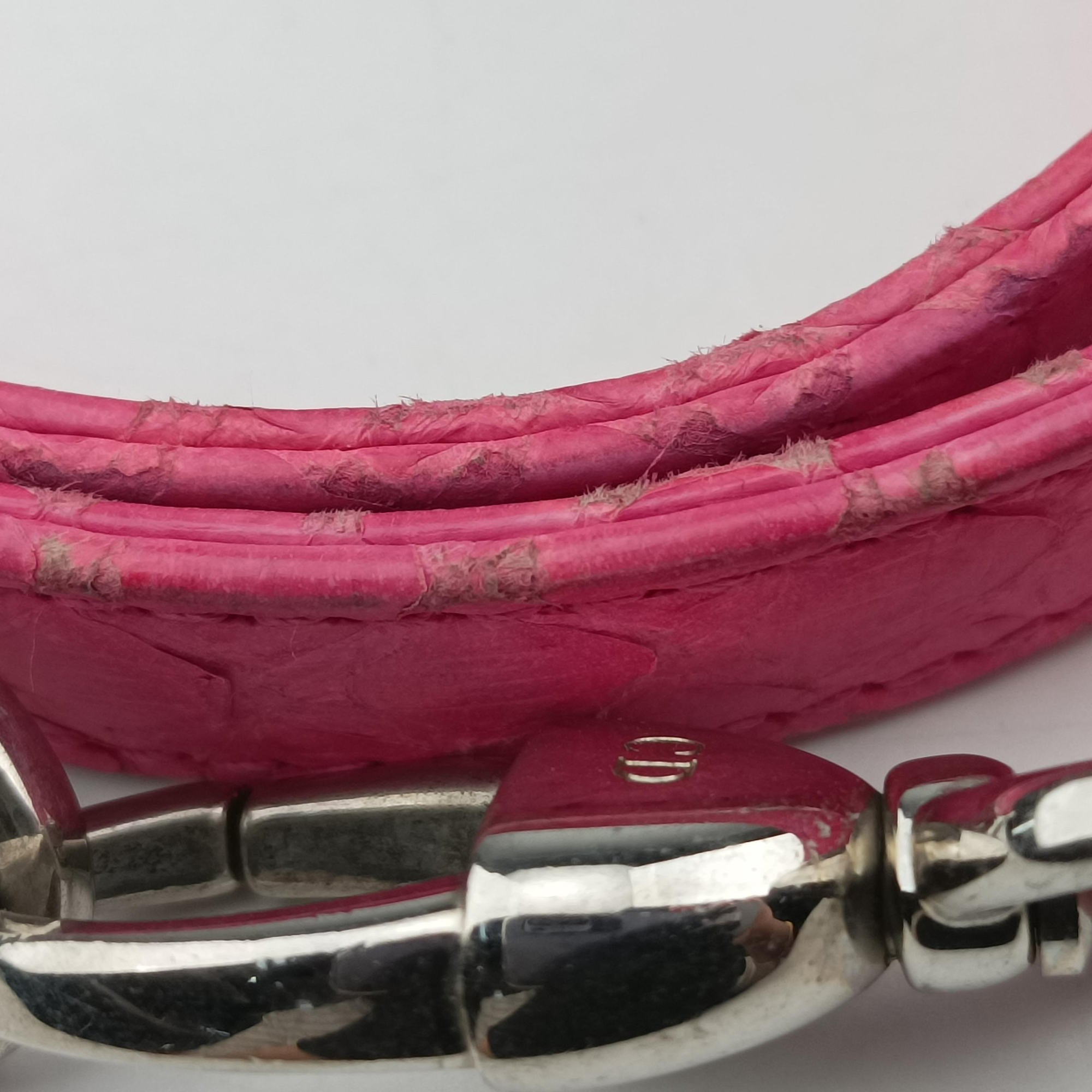 Secondhand Christian Dior Lady Dior Pink snakeskin  shoulderbag | stylenewstar