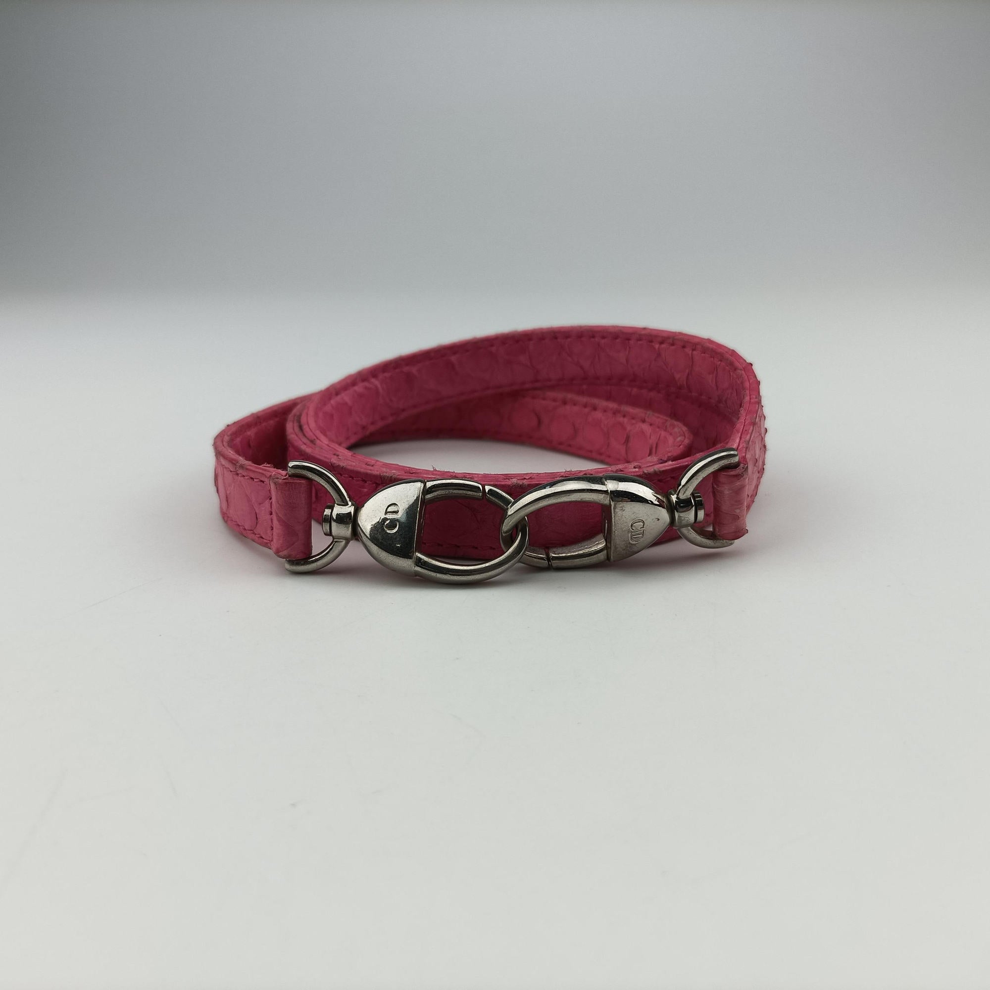 Secondhand Christian Dior Lady Dior Pink snakeskin  shoulderbag | stylenewstar