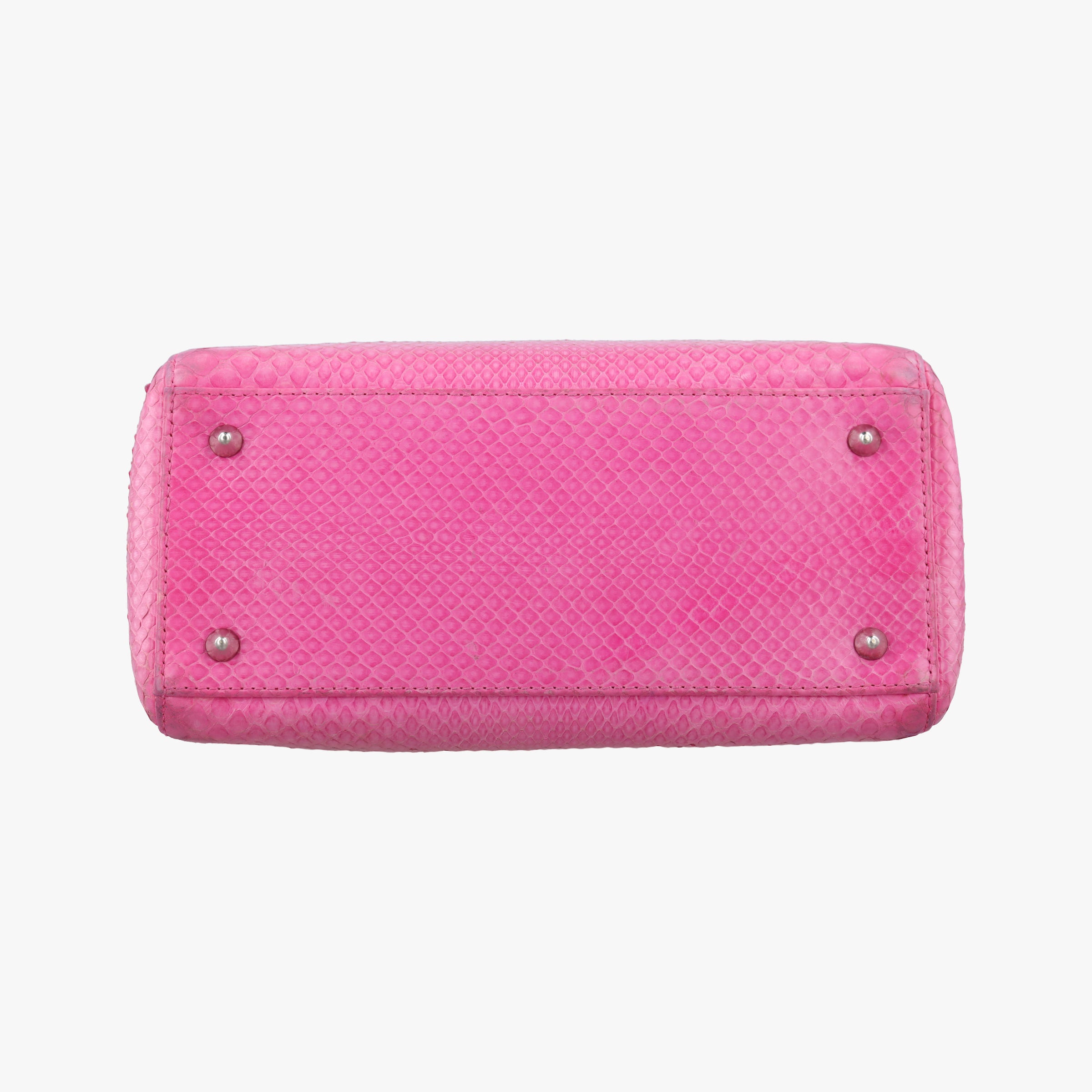 Secondhand Christian Dior Lady Dior Pink snakeskin  shoulderbag | stylenewstar