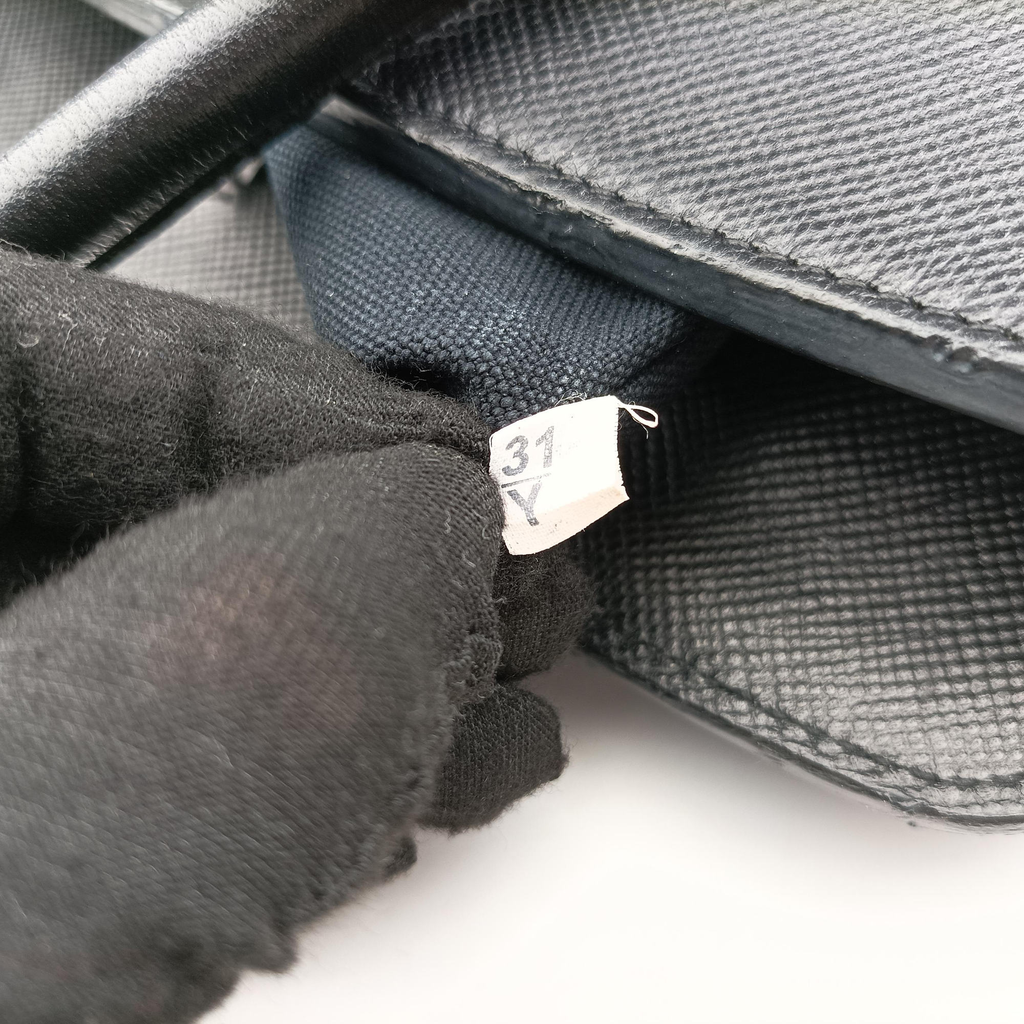 Pre-owned Prada Double Zip Convertible Tote Black×Blue Saffiano Leather×Leather  handbag | stylenewstar