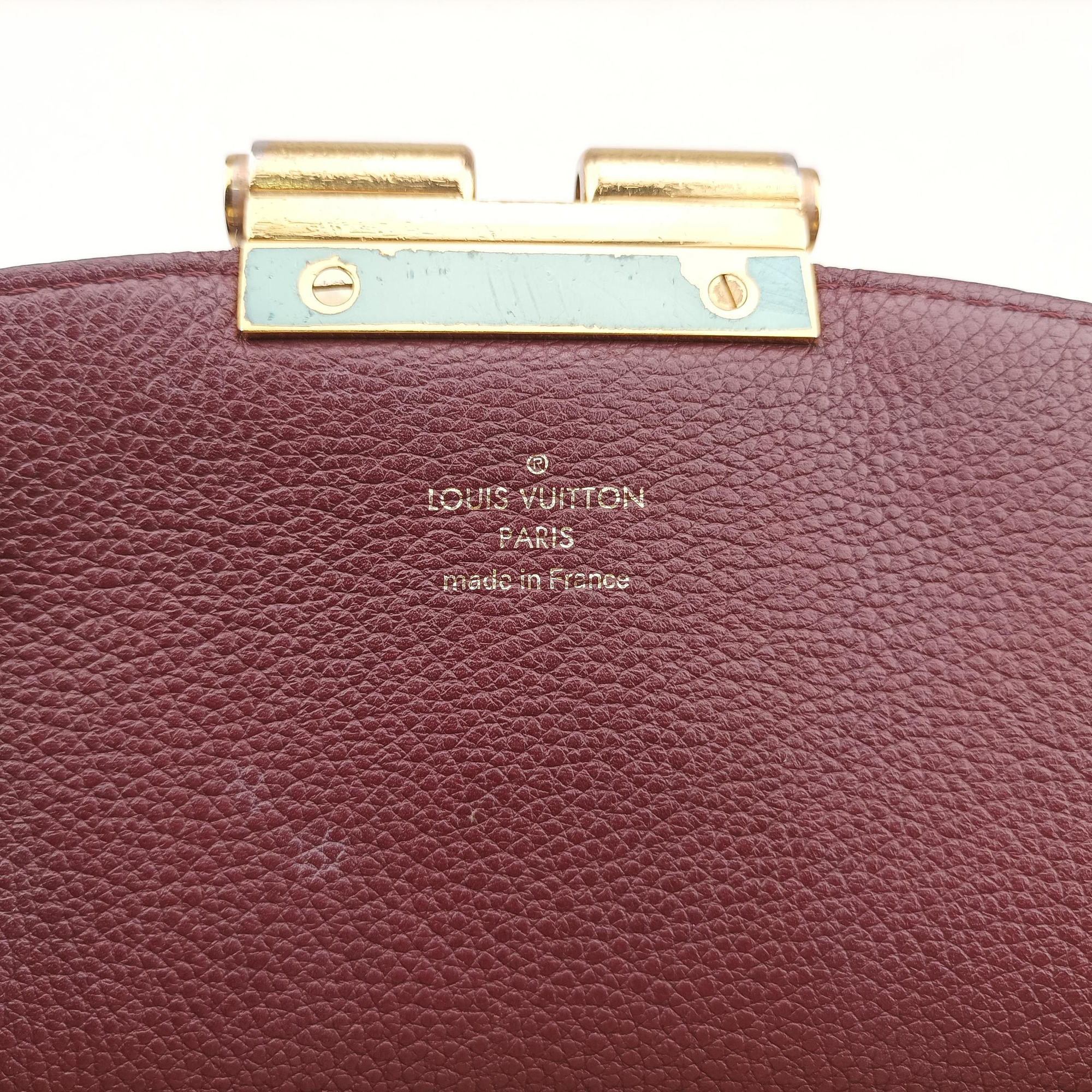 Pre-owned Louis Vuitton OLYMPE Brown×QUETSCHE Monogram Canvas×calf leather M40926 handbag | stylenewstar