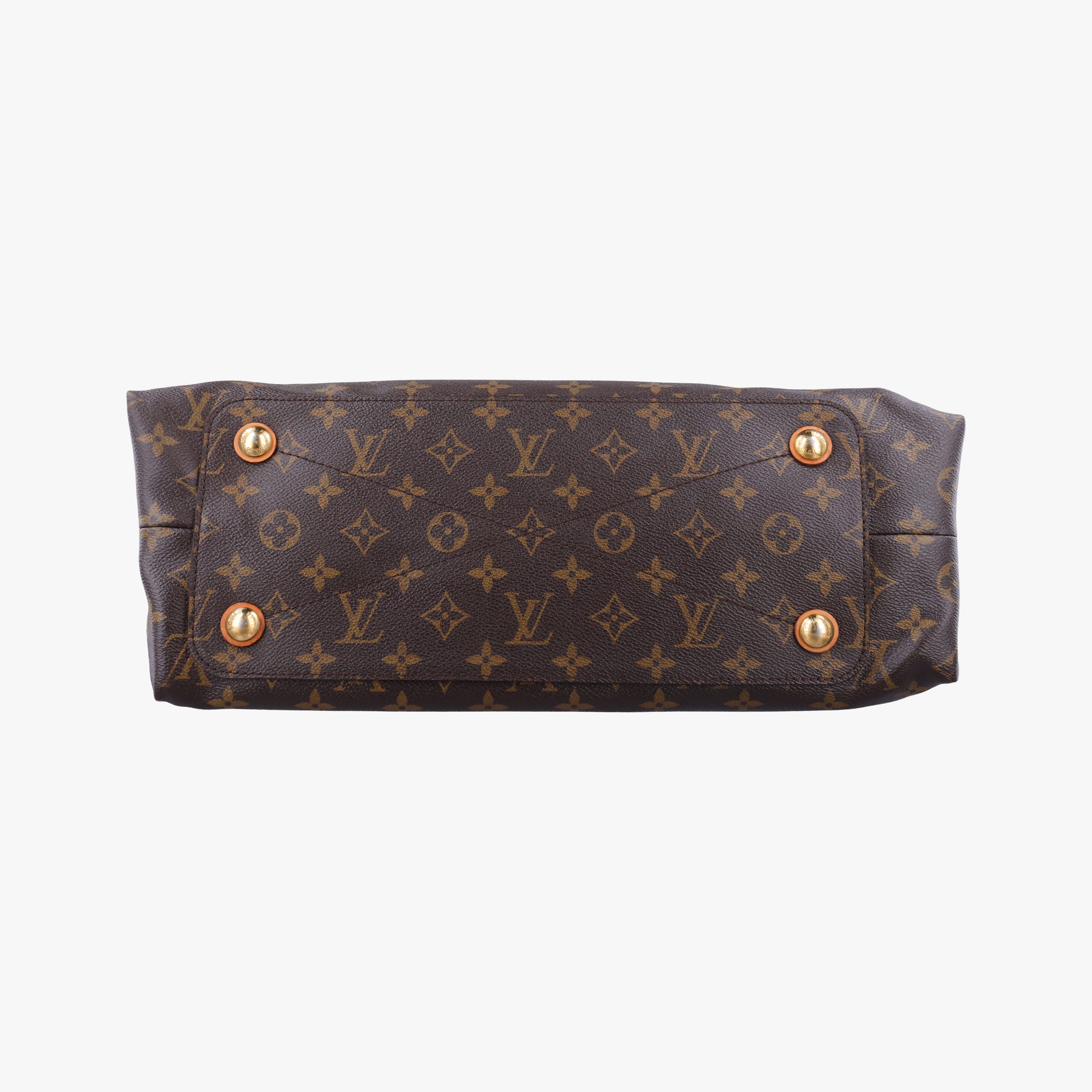 Pre-owned Louis Vuitton OLYMPE Brown×QUETSCHE Monogram Canvas×calf leather M40926 handbag | stylenewstar