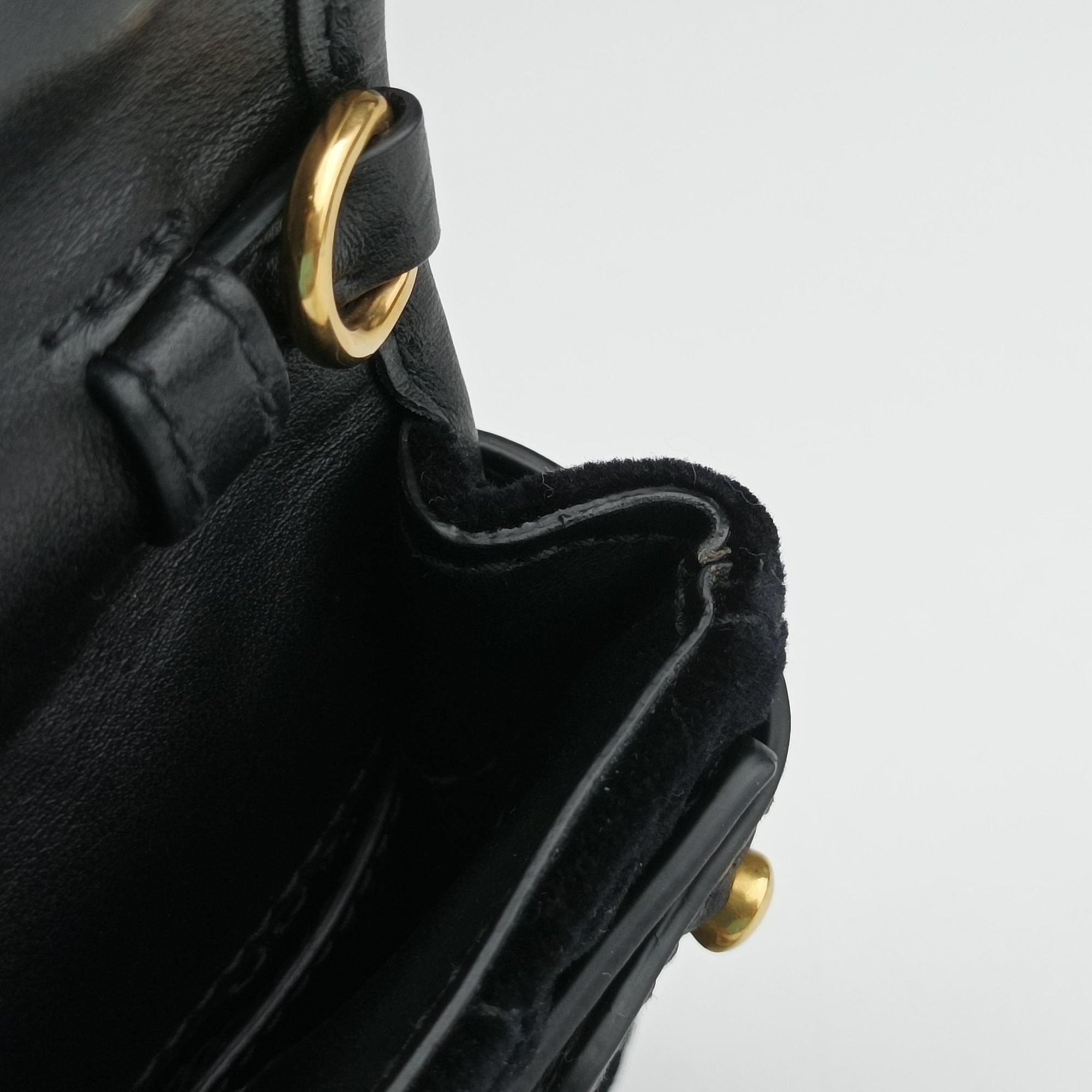 Vintage Prada Impuntu Velluto Corsaire Black Velvet×Calf Leather  bum bag/waist bag | stylenewstar