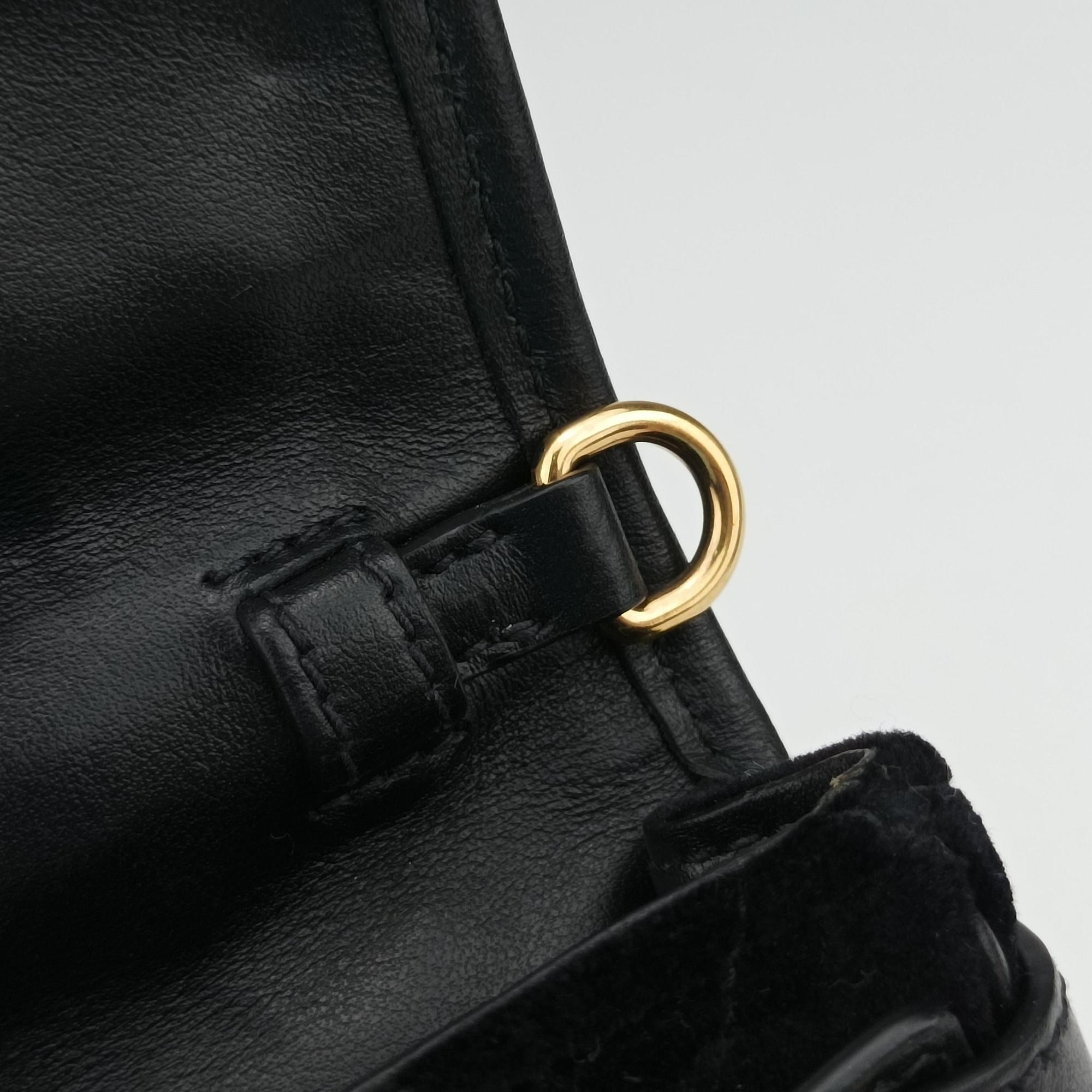 Vintage Prada Impuntu Velluto Corsaire Black Velvet×Calf Leather  bum bag/waist bag | stylenewstar