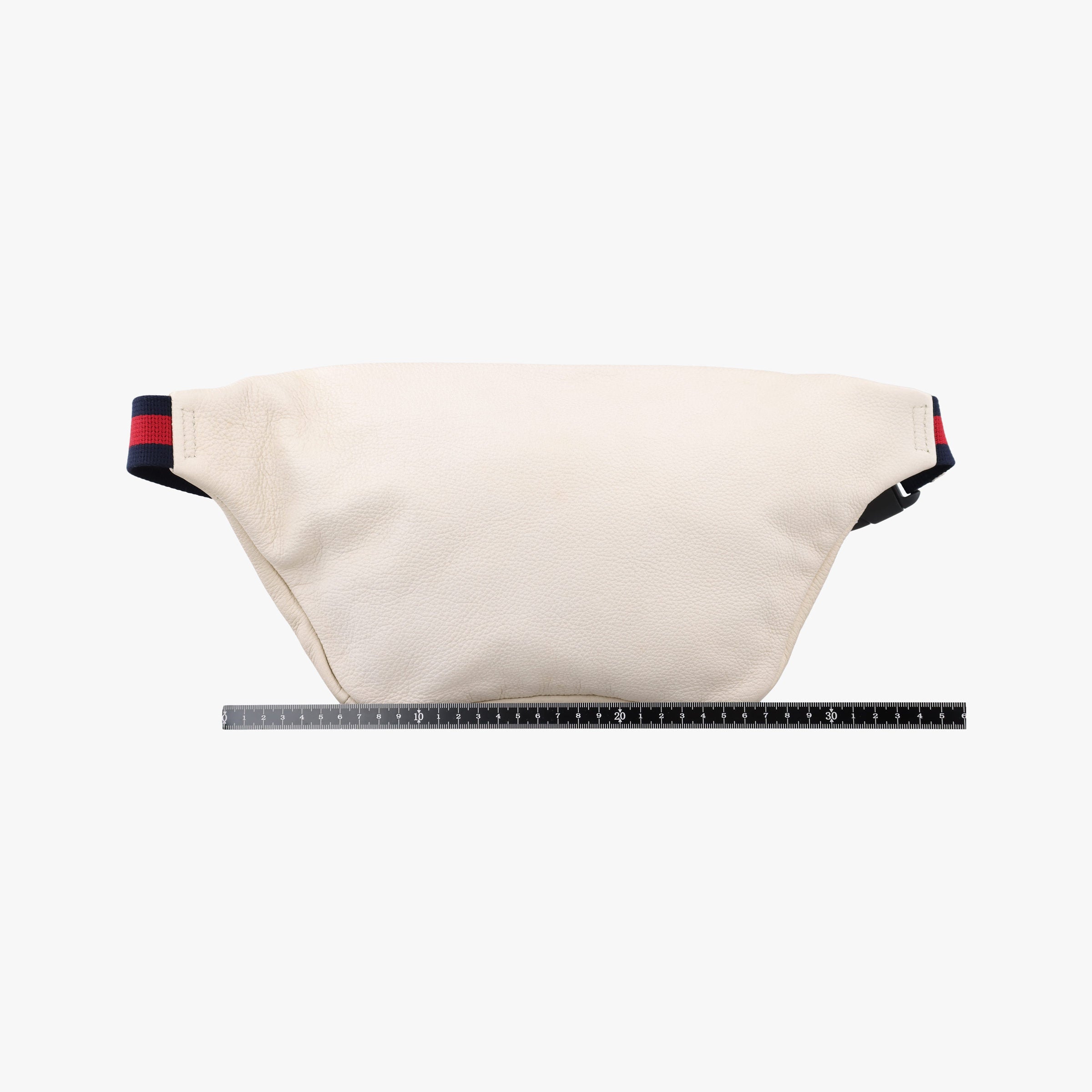 Secondhand Gucci Print White Leather 493869 bum bag/waist bag | stylenewstar