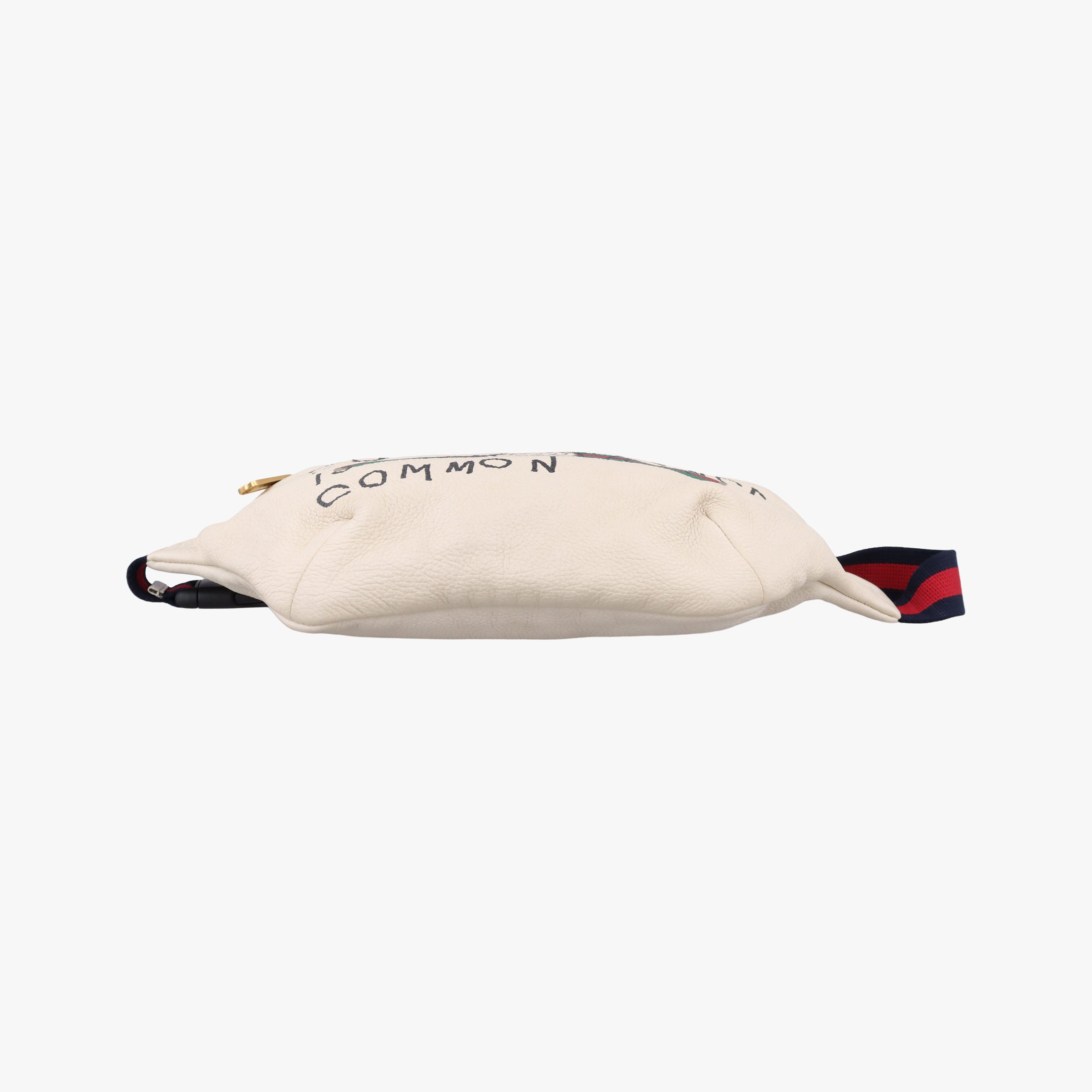Secondhand Gucci Print White Leather 493869 bum bag/waist bag | stylenewstar