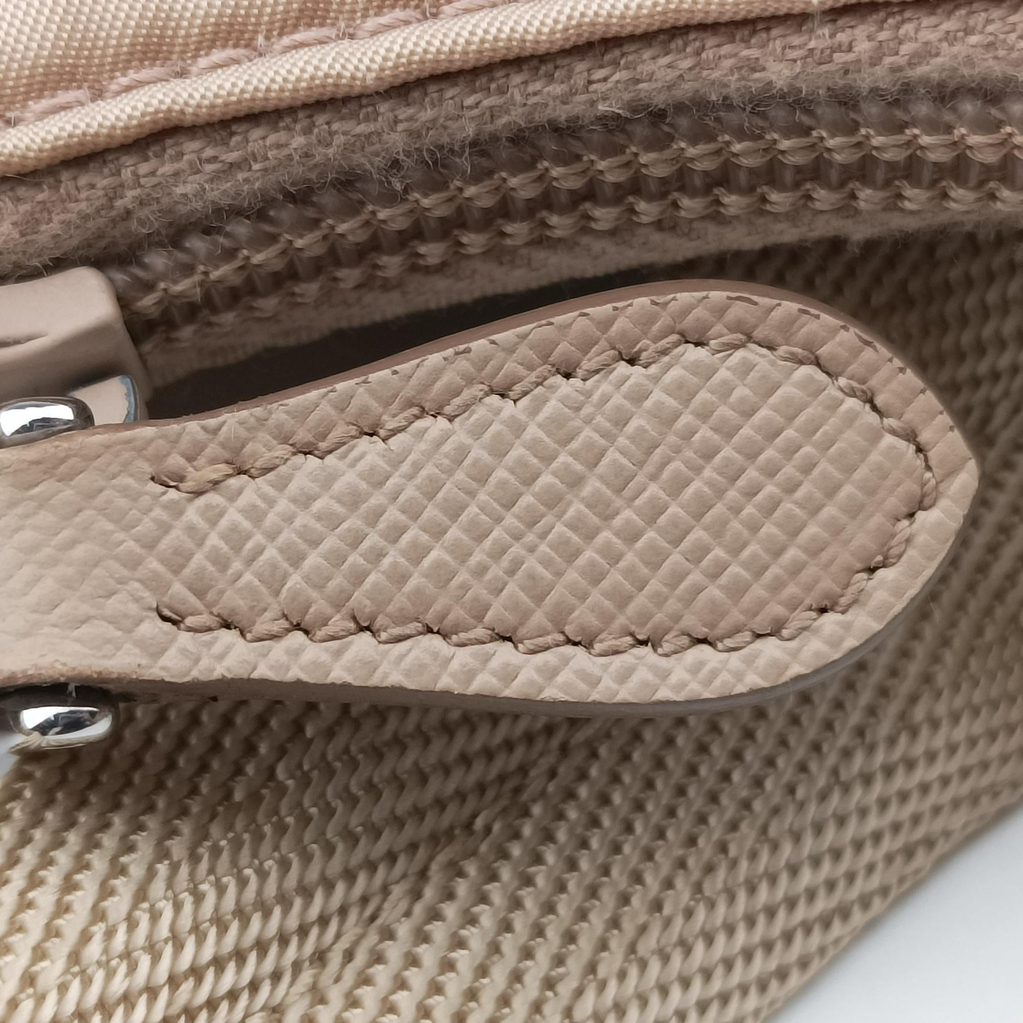 Vintage Prada Re-Edition 2005 Re-Nylon Bag Beige nylon 1BH204 handbag | stylenewstar