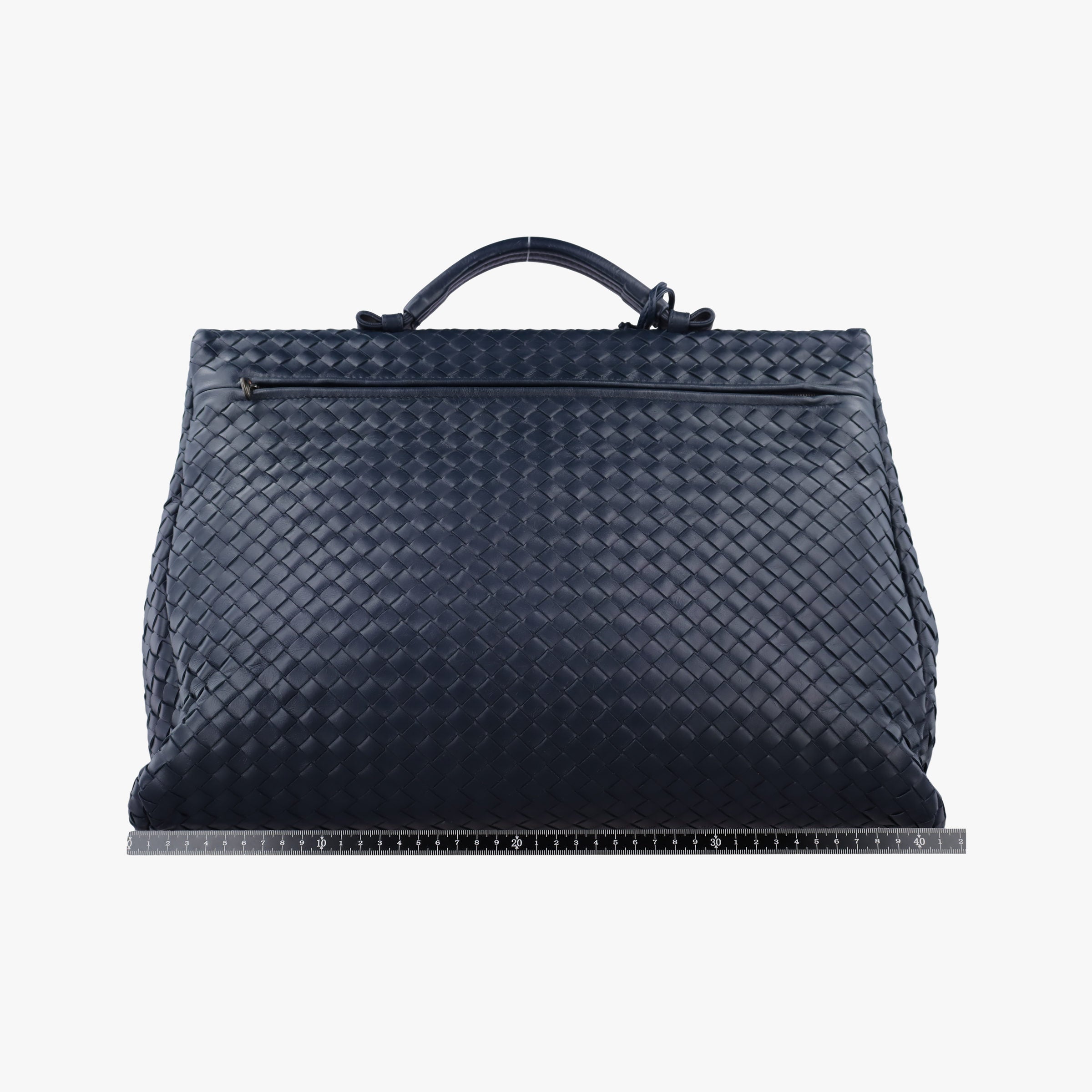 Vintage Bottega Veneta Intrecciato Navy lambskin  handbag | stylenewstar