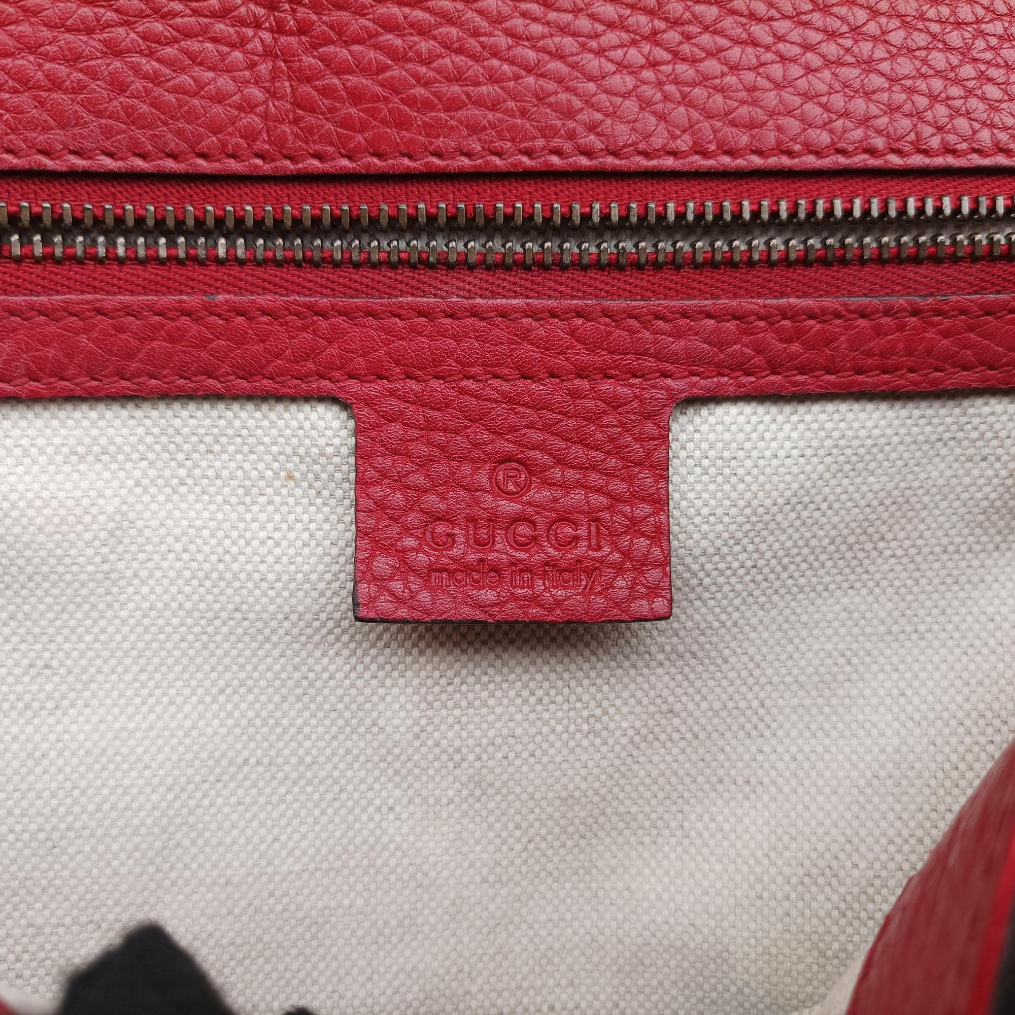 Pre-owned Gucci GG Marmont Red Leather 421890 shoulderbag | stylenewstar