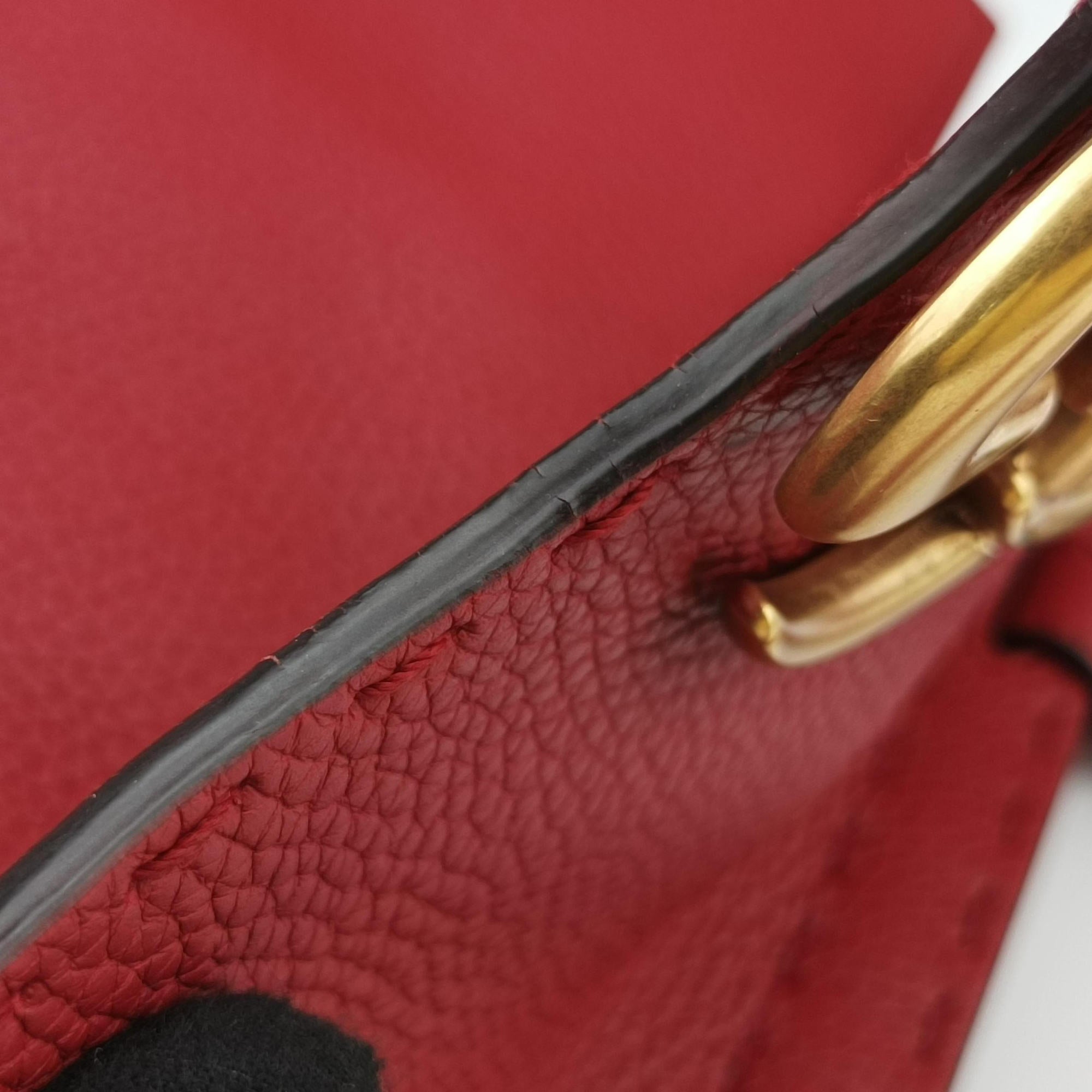 Pre-owned Gucci GG Marmont Red Leather 421890 shoulderbag | stylenewstar