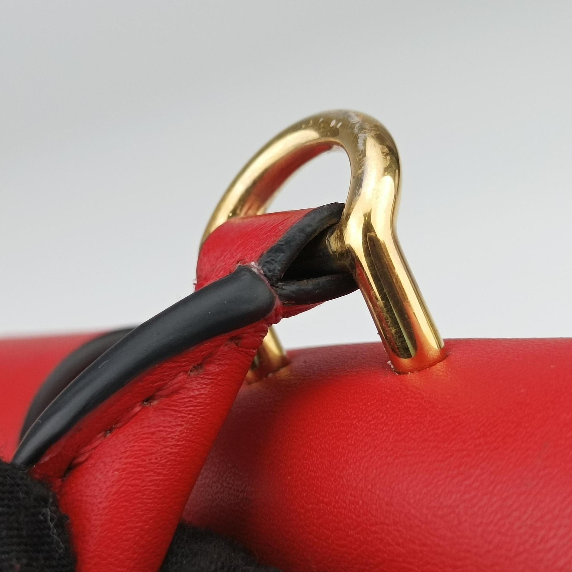 Secondhand Louis Vuitton Locky BB Monogram/Brown×Coqulicot Monogram canvas×calf leather M44322 shoulderbag | stylenewstar