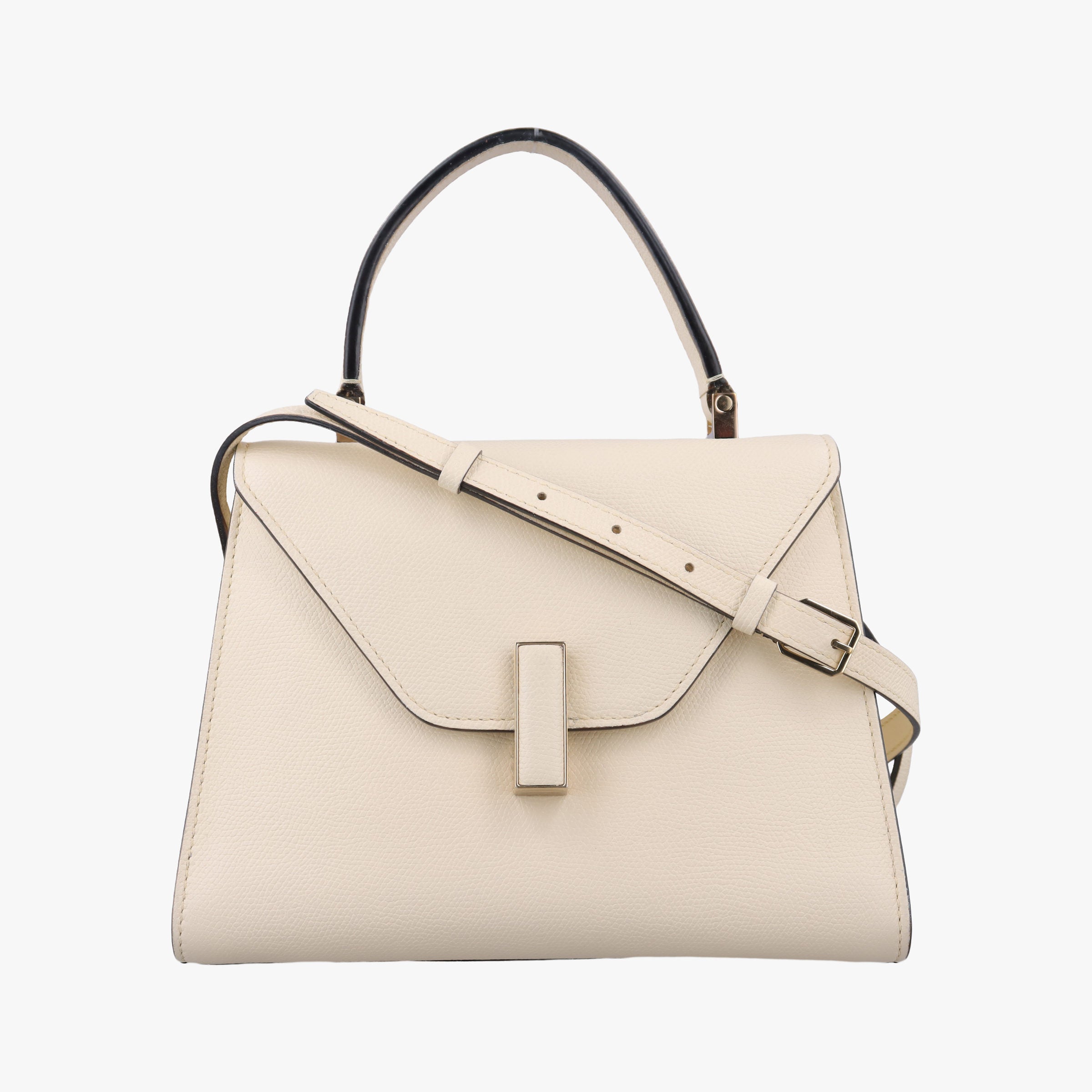 Pre-owned Valextra Iside Beige Calfskin  shoulderbag | stylenewstar