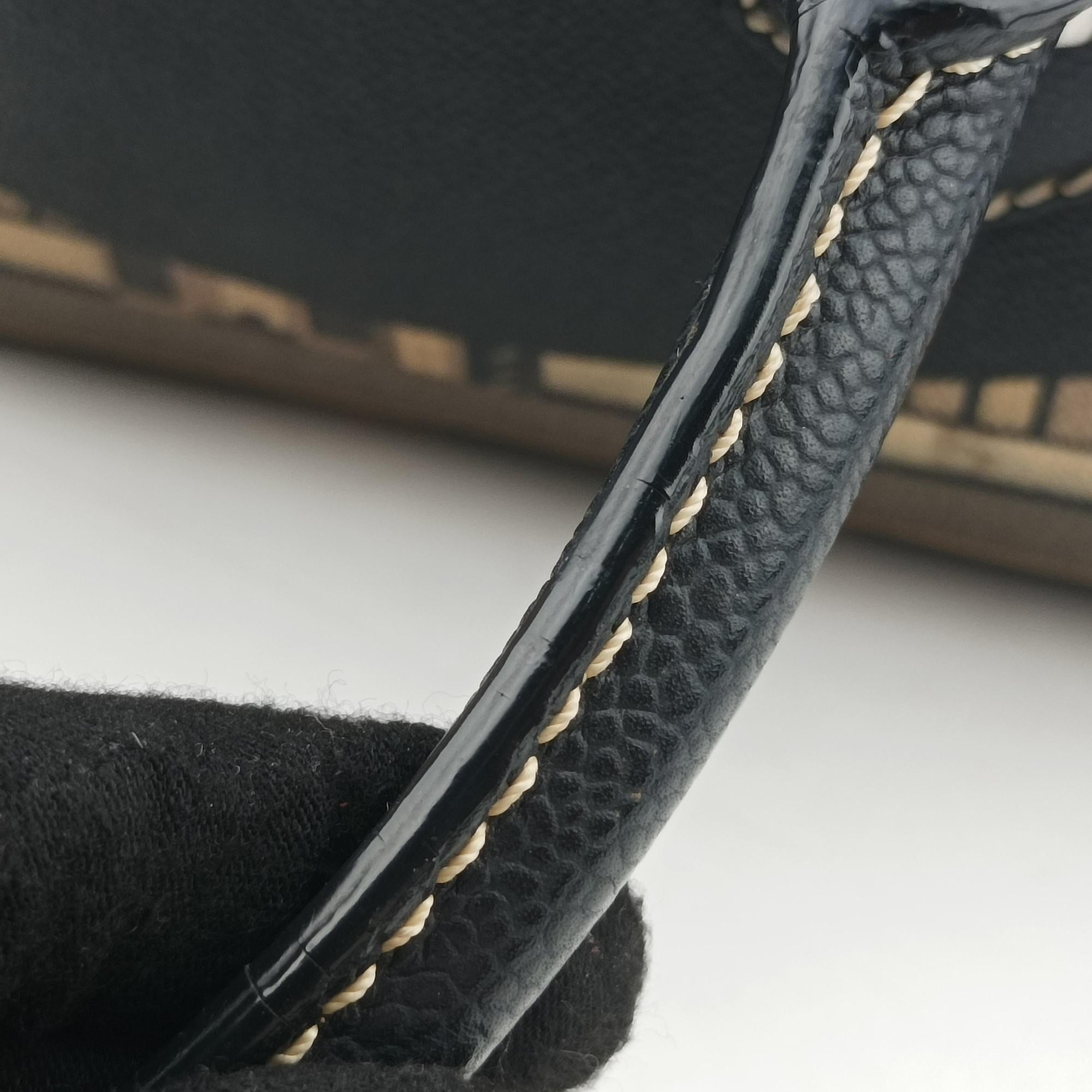 Vintage Chanel 31 Rue Cambon Graffiti Mini Boston Beige × Black Coated Canvas  handbag | stylenewstar