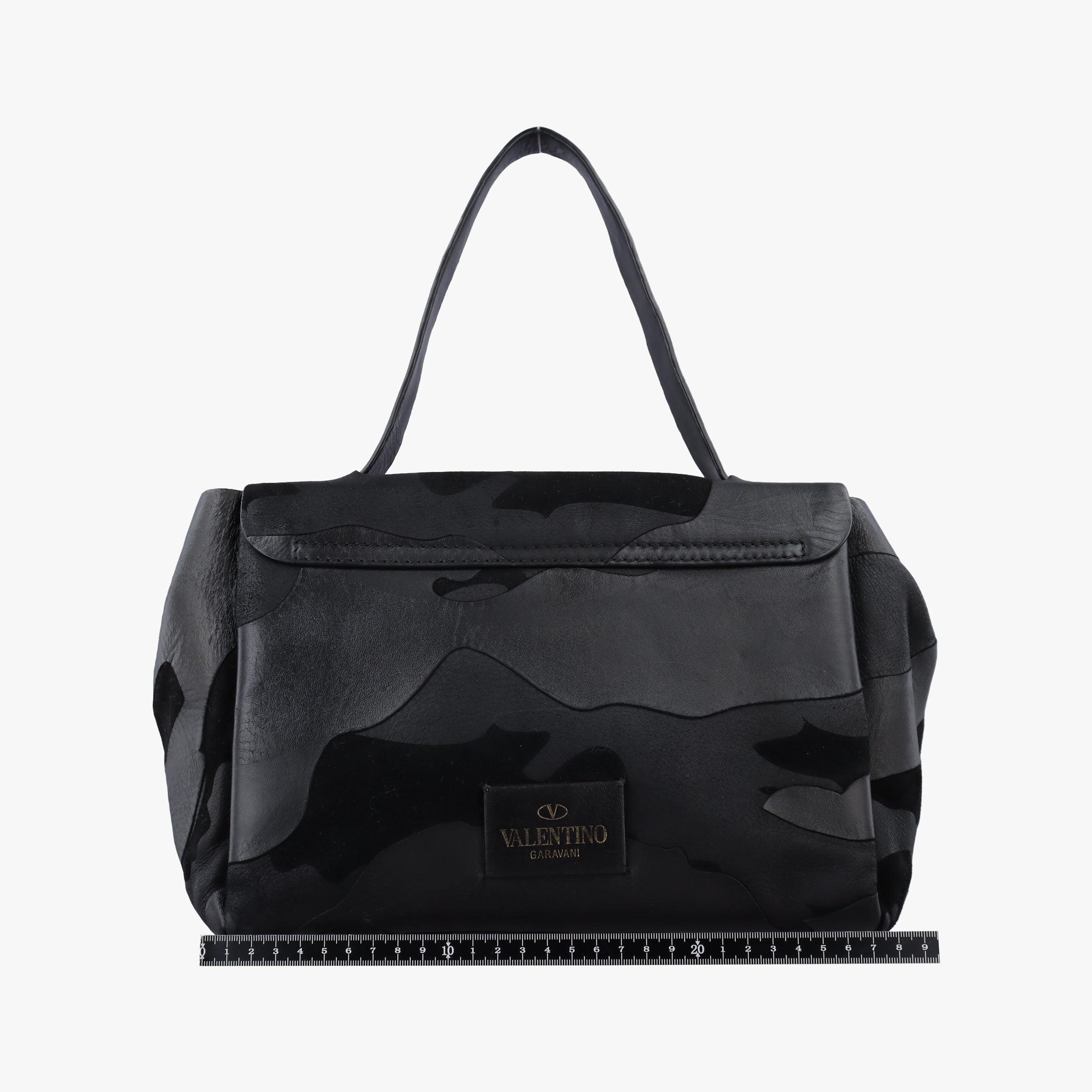 Vintage Valentino Rockstud Black Canvas×Leather  shoulderbag | stylenewstar