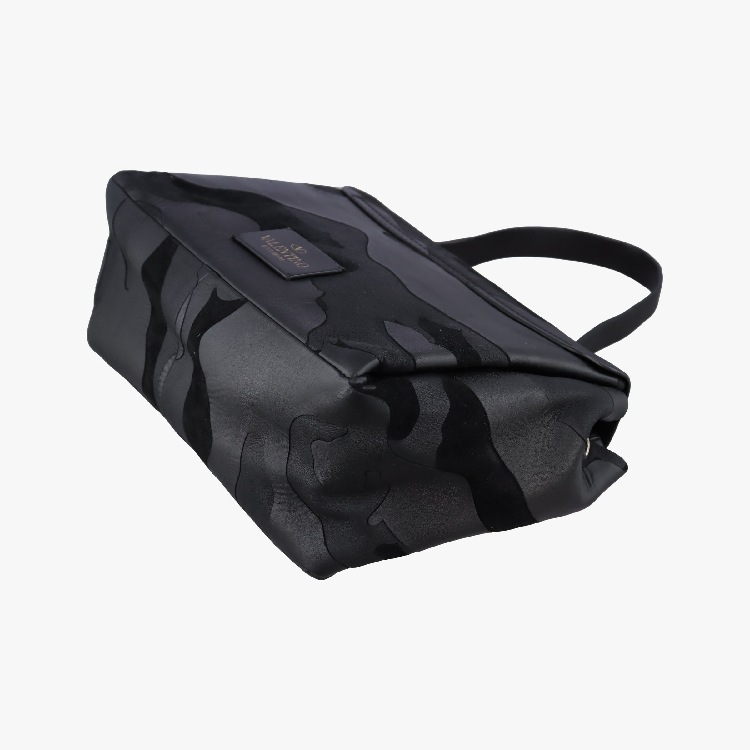 Vintage Valentino Rockstud Black Canvas×Leather  shoulderbag | stylenewstar
