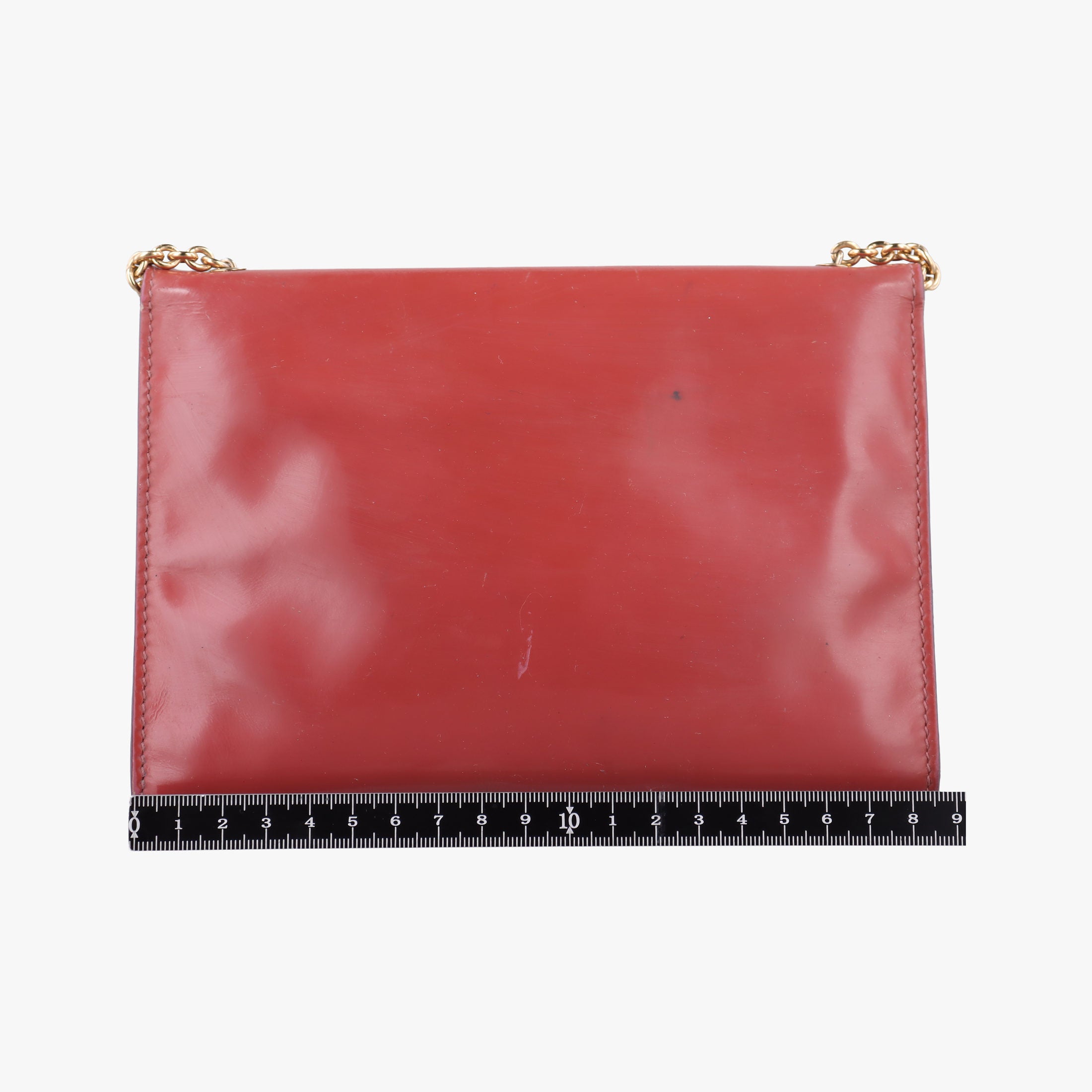 Pre-owned Ferragamo Ginny Vara Red Leather  shoulderbag | stylenewstar