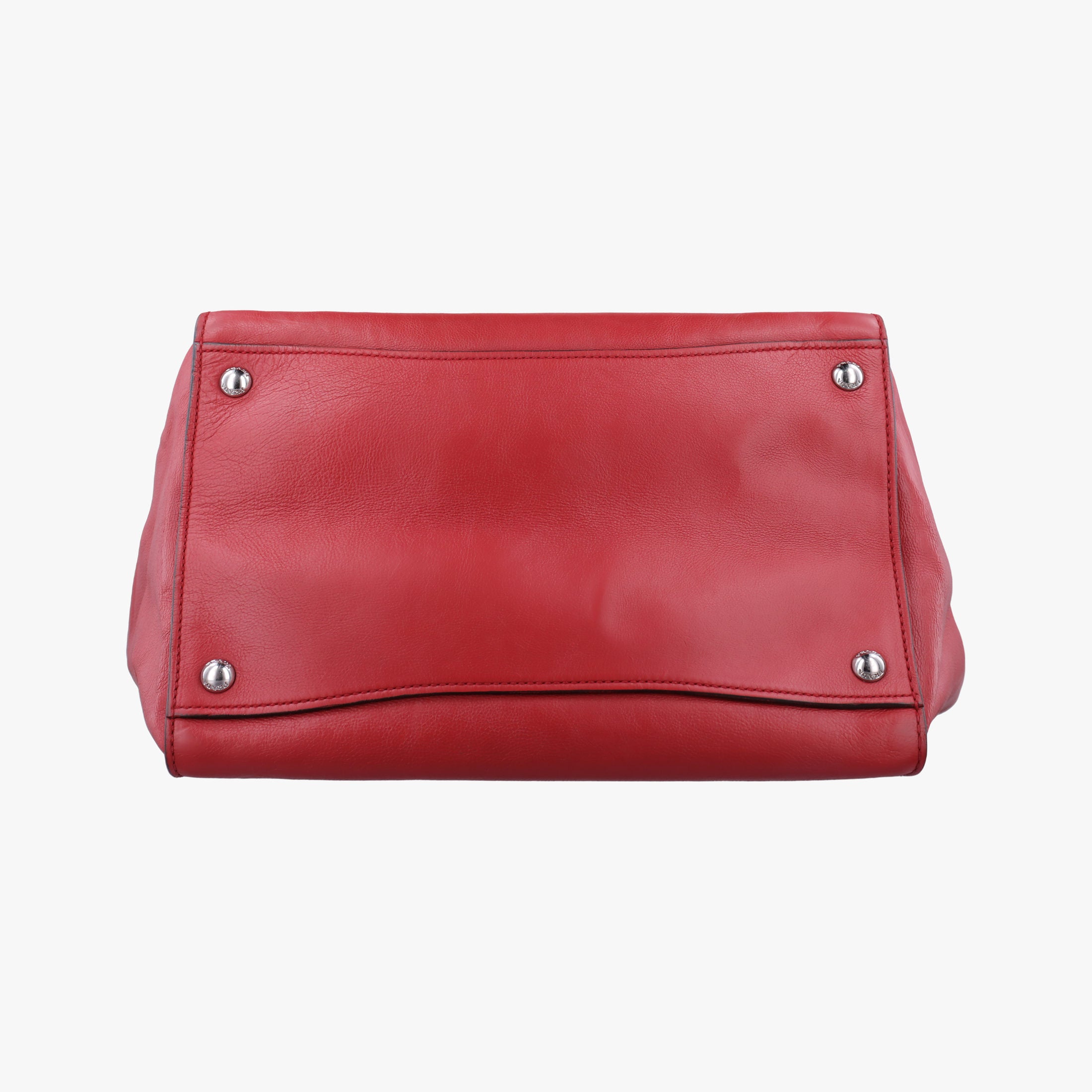 Pre-owned Prada Twin Pocket Winged Tote Red Leather BN2619 handbag | stylenewstar