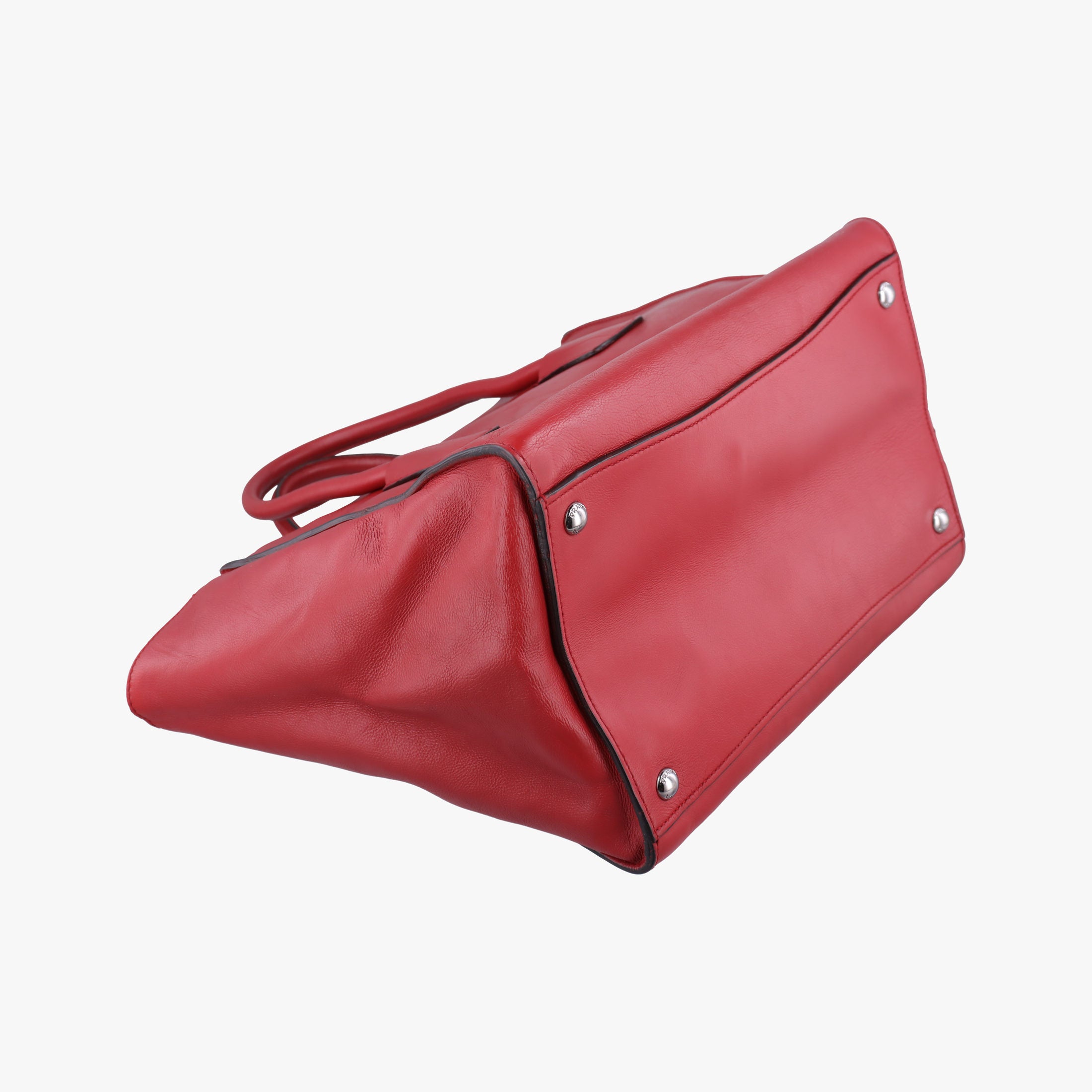 Pre-owned Prada Twin Pocket Winged Tote Red Leather BN2619 handbag | stylenewstar