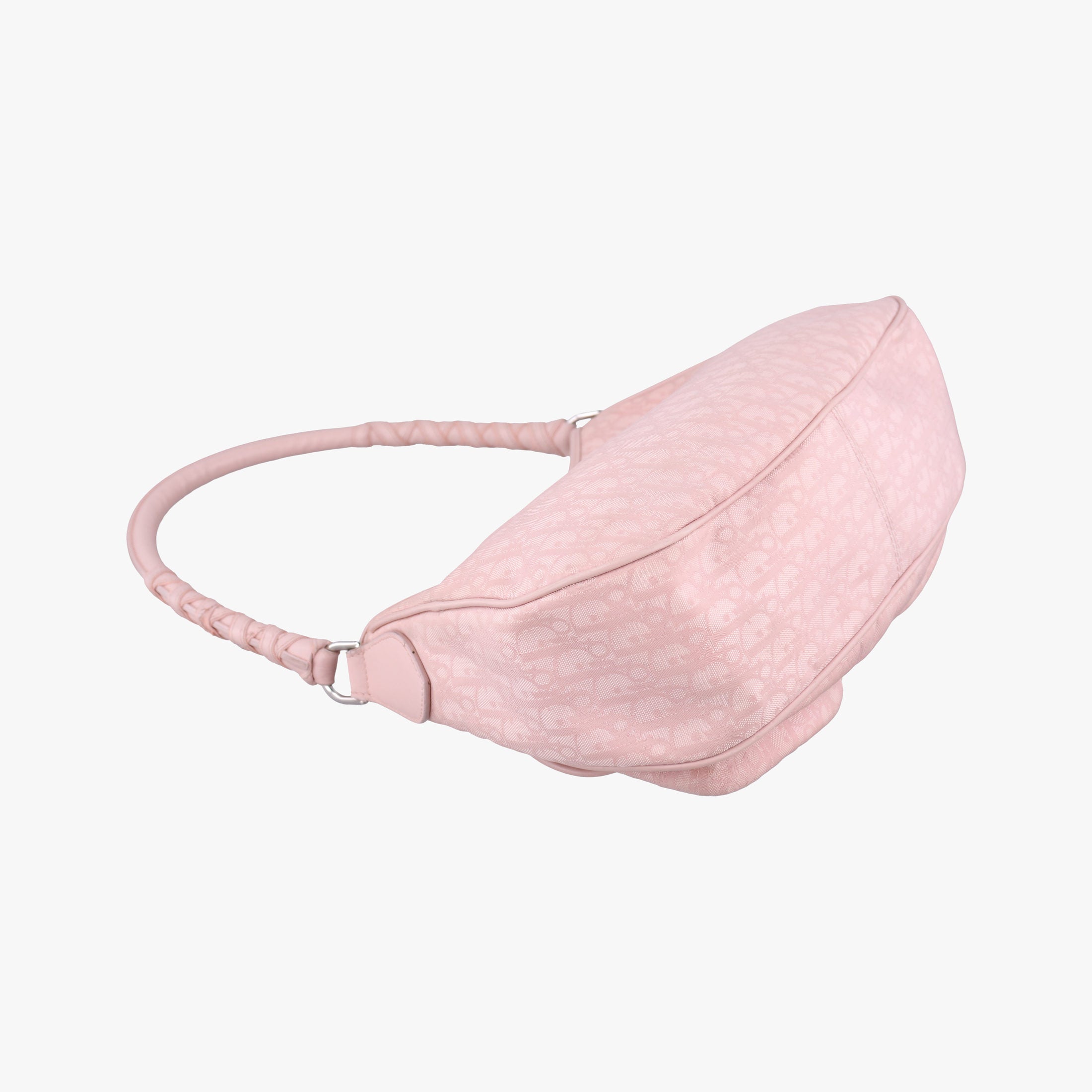 Secondhand Christian Dior Lovely Trotter Pink Cotton Canvas × Leather  handbag | stylenewstar