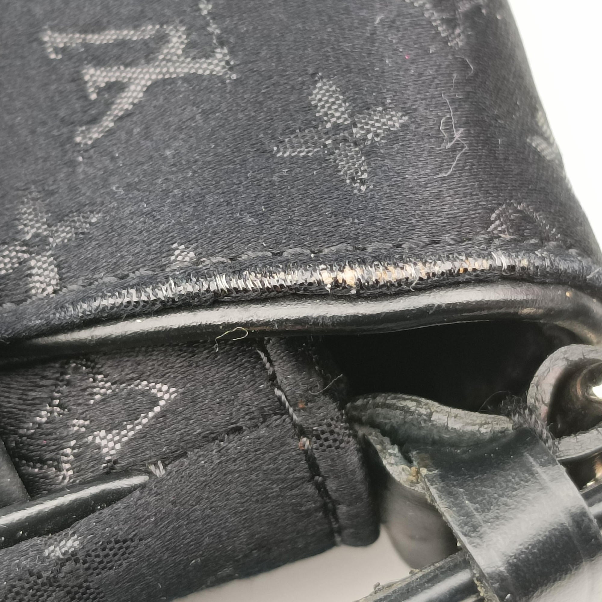 Pre-owned Louis Vuitton musette Black x multicolor Monogram Satin M92273 shoulderbag | stylenewstar