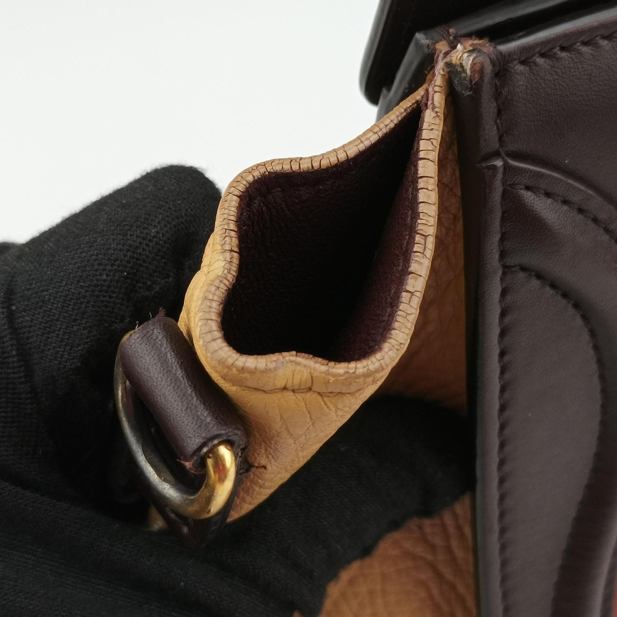 Secondhand Celine luggage nano shopper Pink beige×brown×black Leather  shoulderbag | stylenewstar