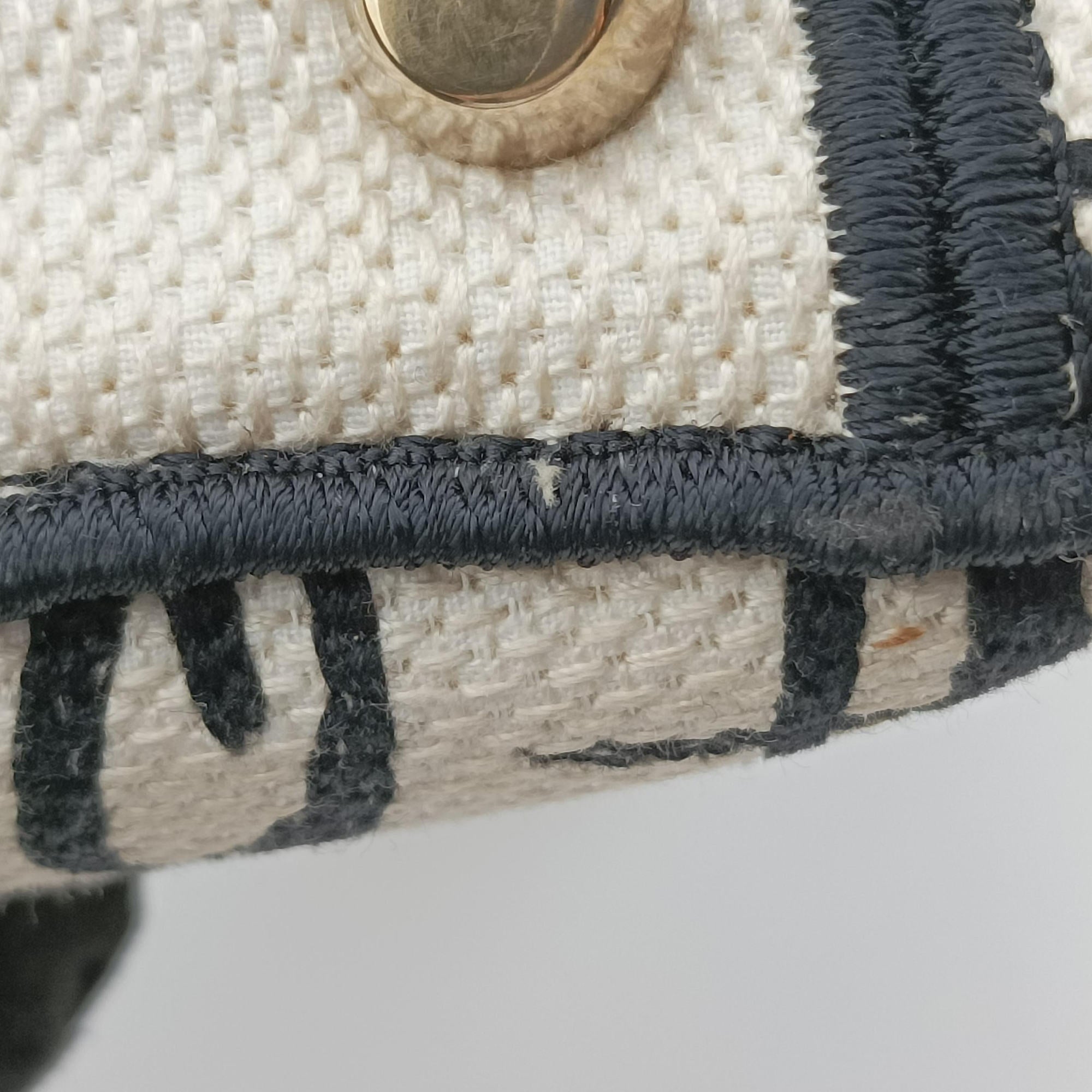 Vintage Christian Dior Lady D-Lite White ×Multicolor Canvas  shoulderbag | stylenewstar