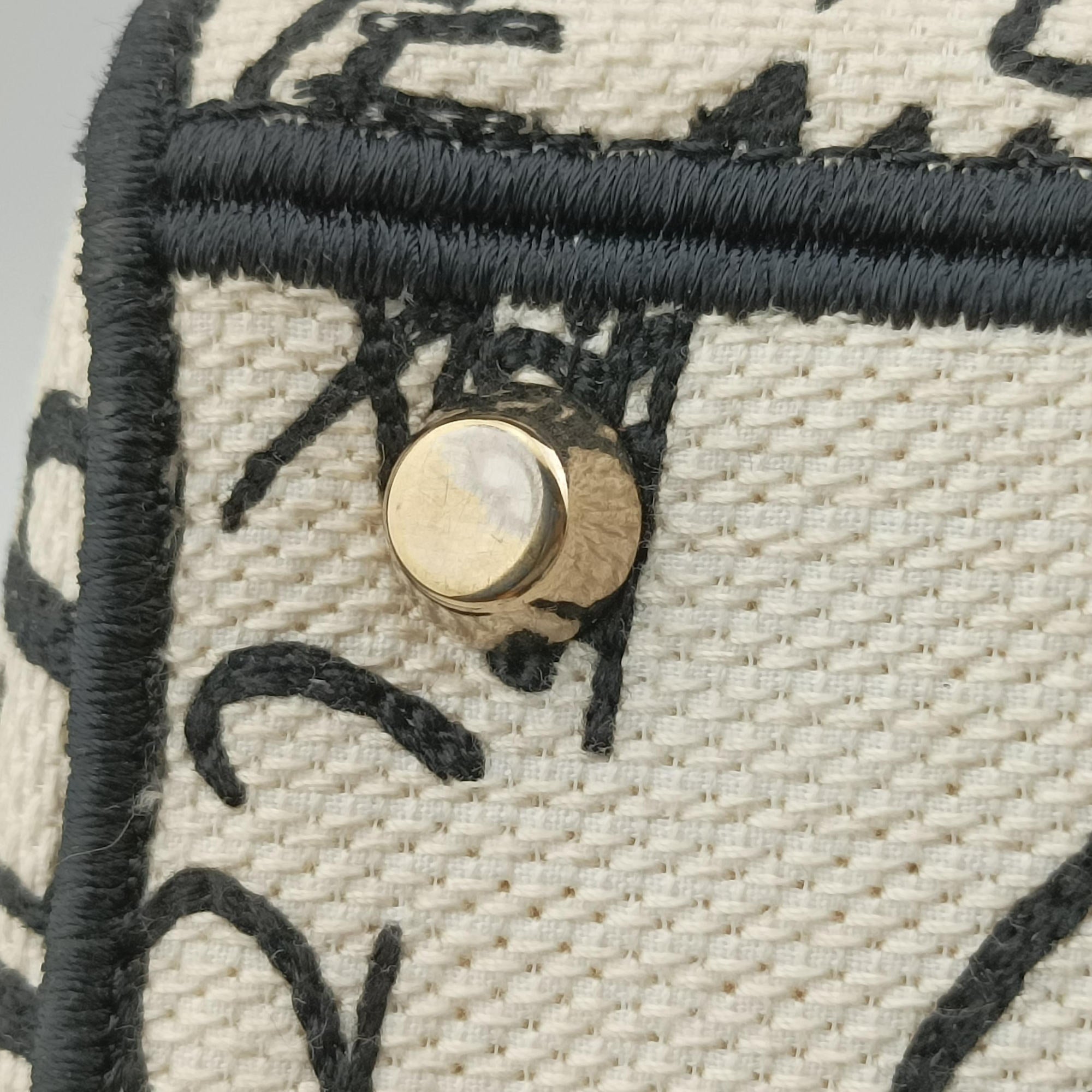 Vintage Christian Dior Lady D-Lite White ×Multicolor Canvas  shoulderbag | stylenewstar