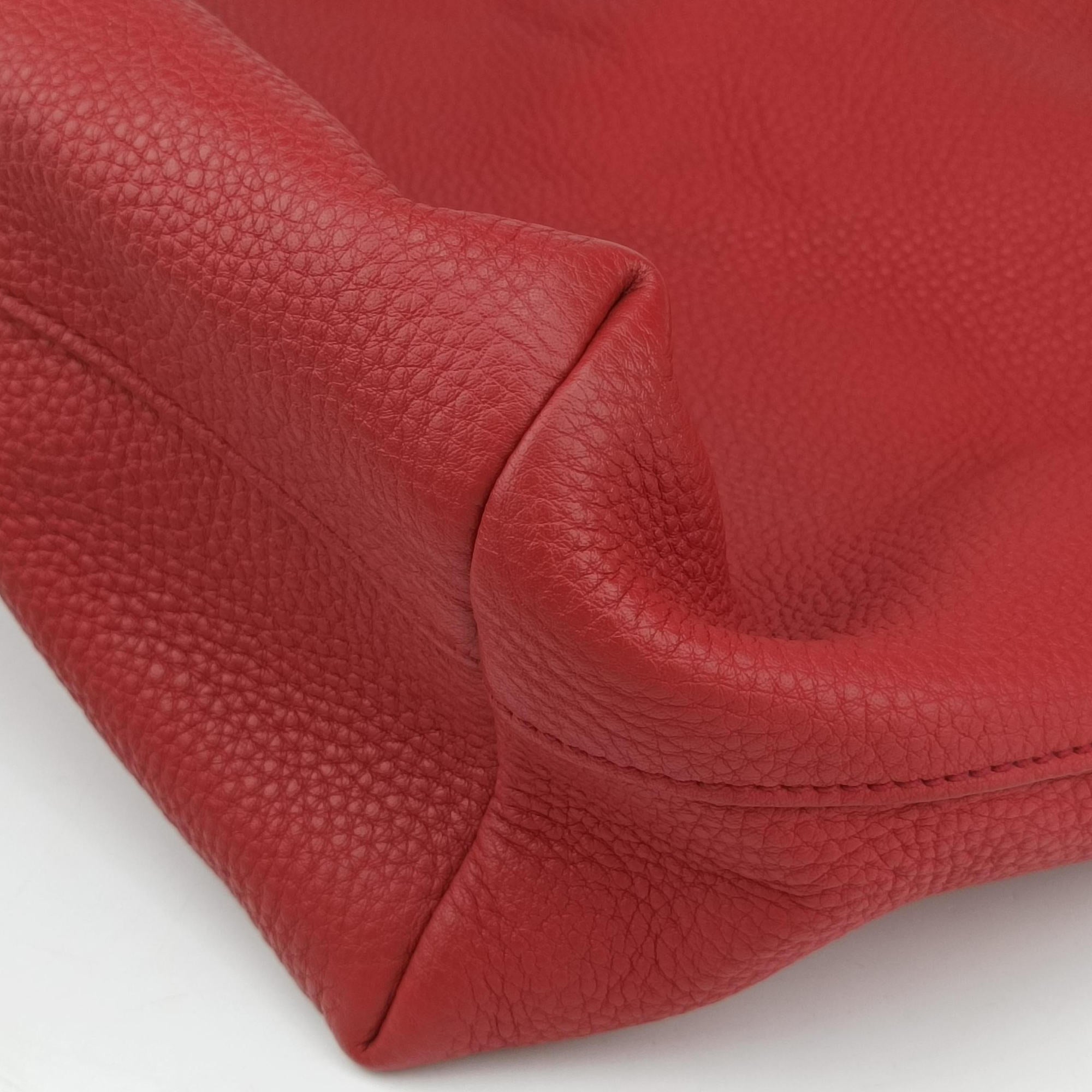 Pre-owned Prada Vitello Phoenix Red Leather BN1713 handbag | stylenewstar