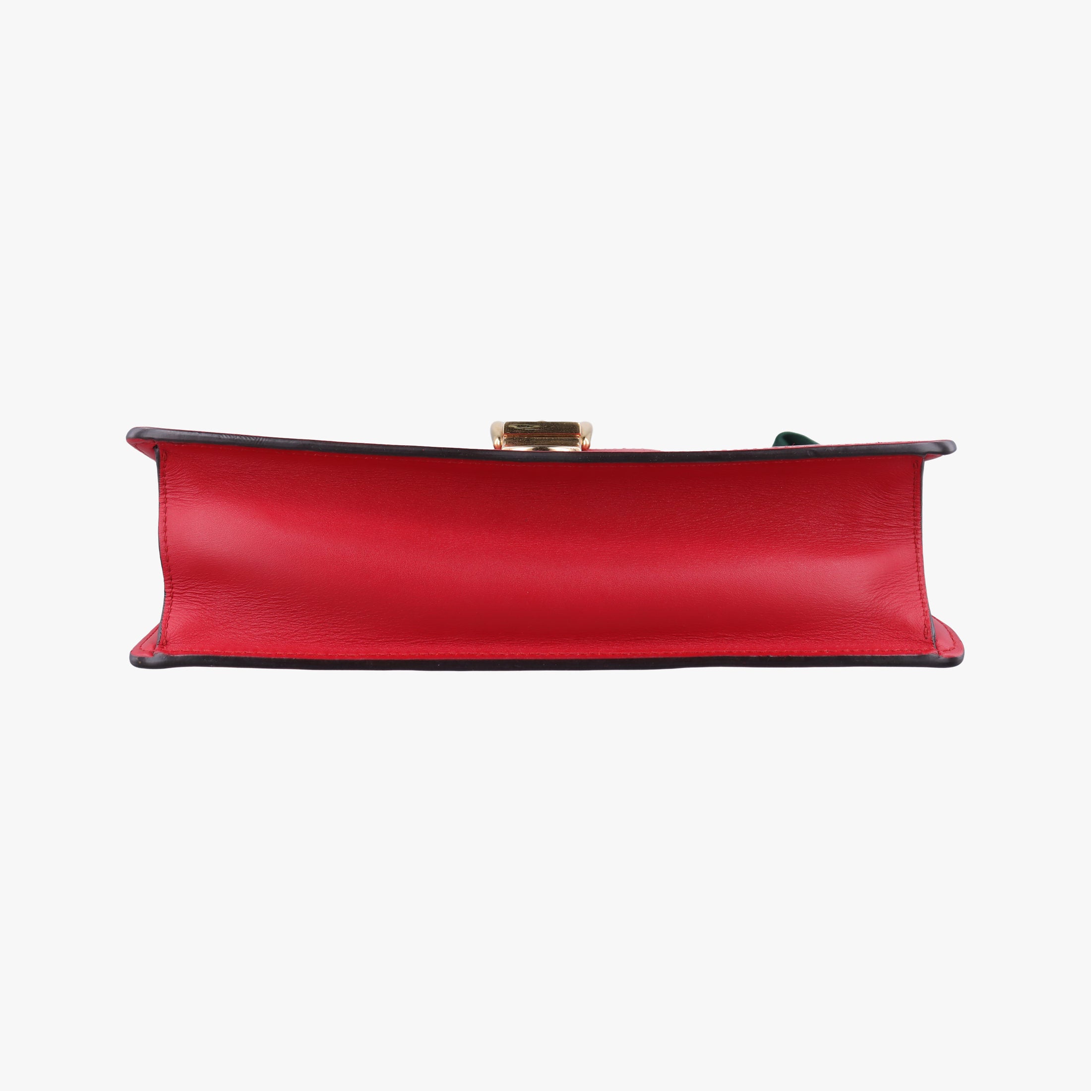 Pre-owned Gucci Sylvie Red×navy Leather 421882 shoulderbag | stylenewstar