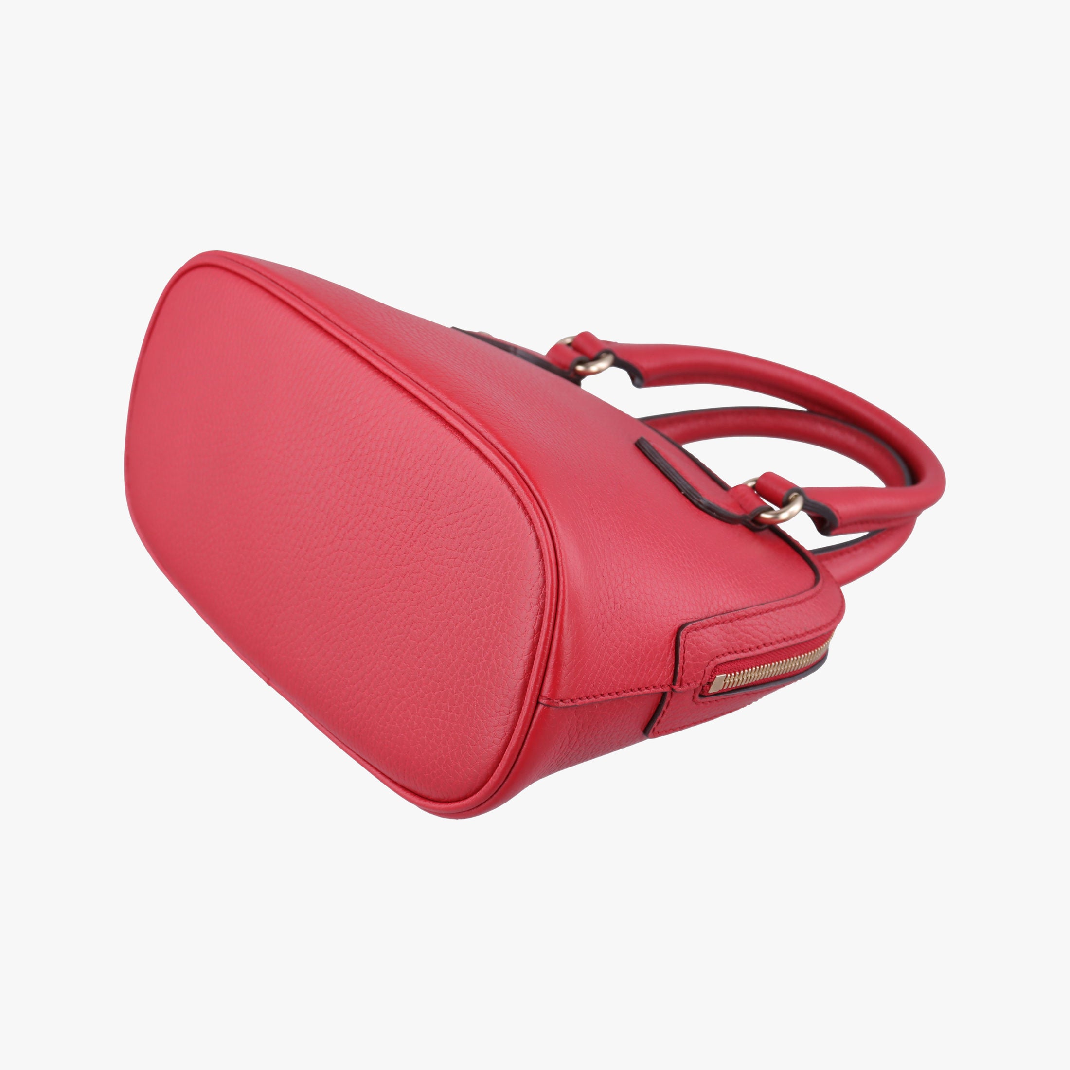 Secondhand Gucci Interlocking G charm Dome Red Leather 449661 handbag | stylenewstar