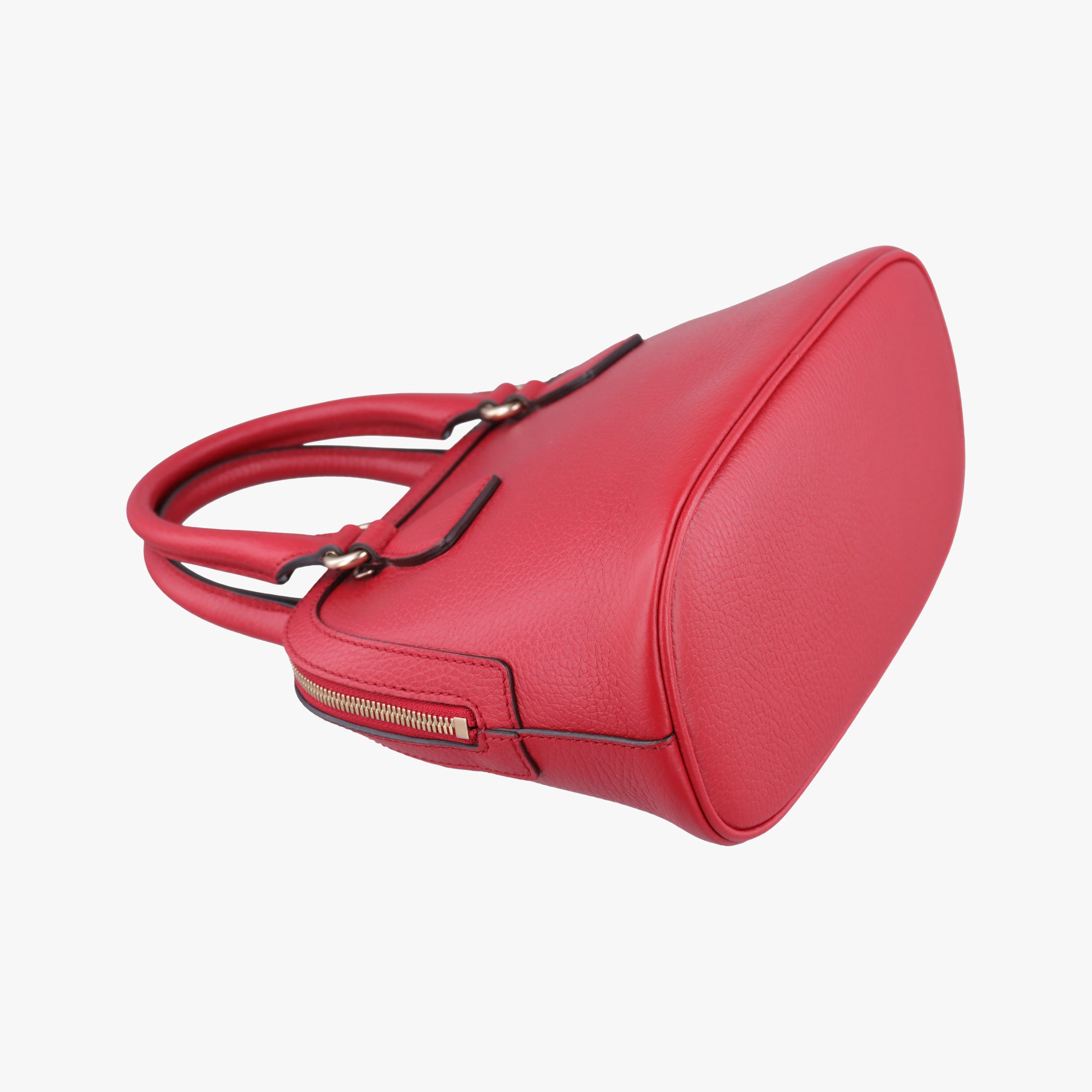 Secondhand Gucci Interlocking G charm Dome Red Leather 449661 handbag | stylenewstar