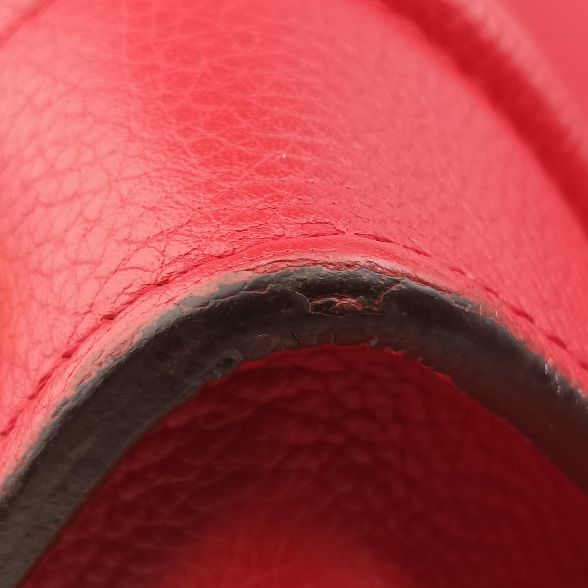 Secondhand Celine Luggage Mini Shopper Red Leather  handbag | stylenewstar
