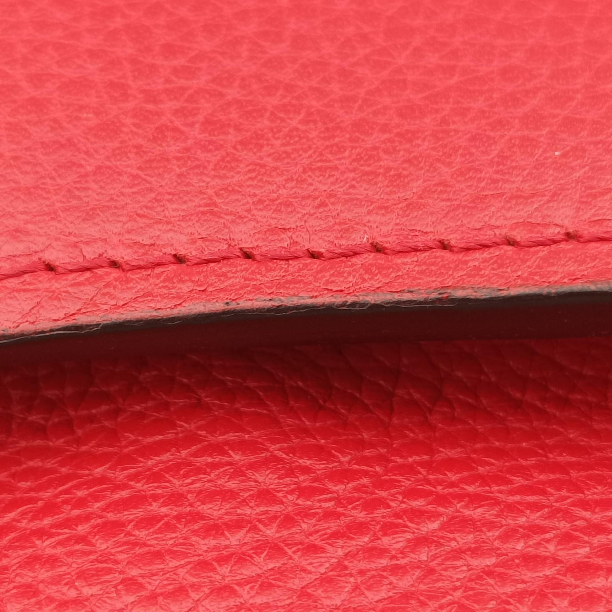 Secondhand Celine Luggage Mini Shopper Red Leather  handbag | stylenewstar