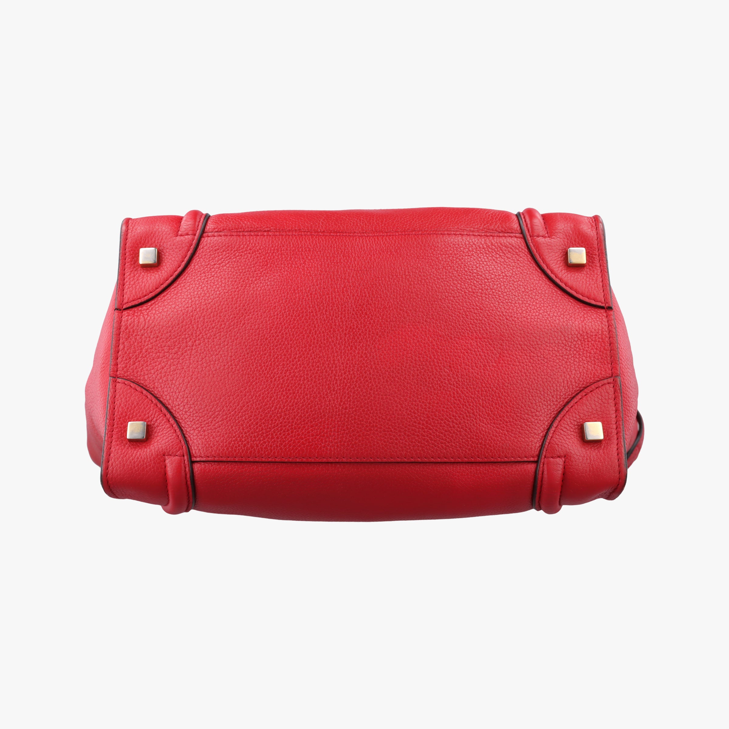 Secondhand Celine Luggage Mini Shopper Red Leather  handbag | stylenewstar