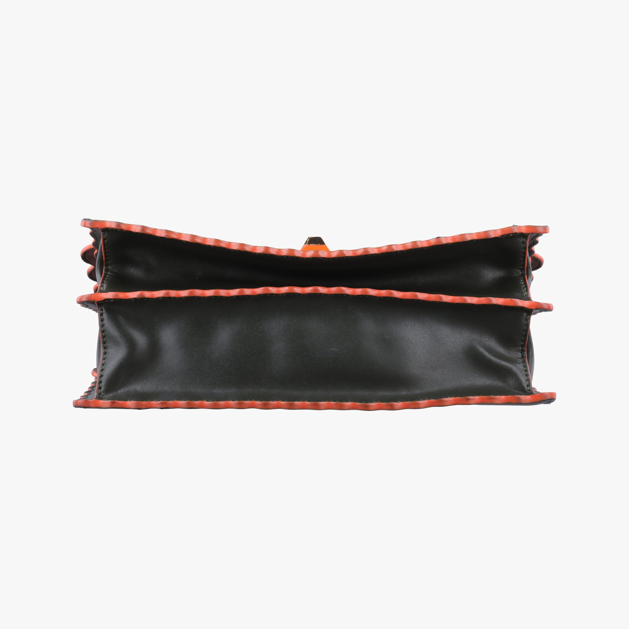 Secondhand Fendi KAN I Green Leather 8BT283 shoulderbag | stylenewstar