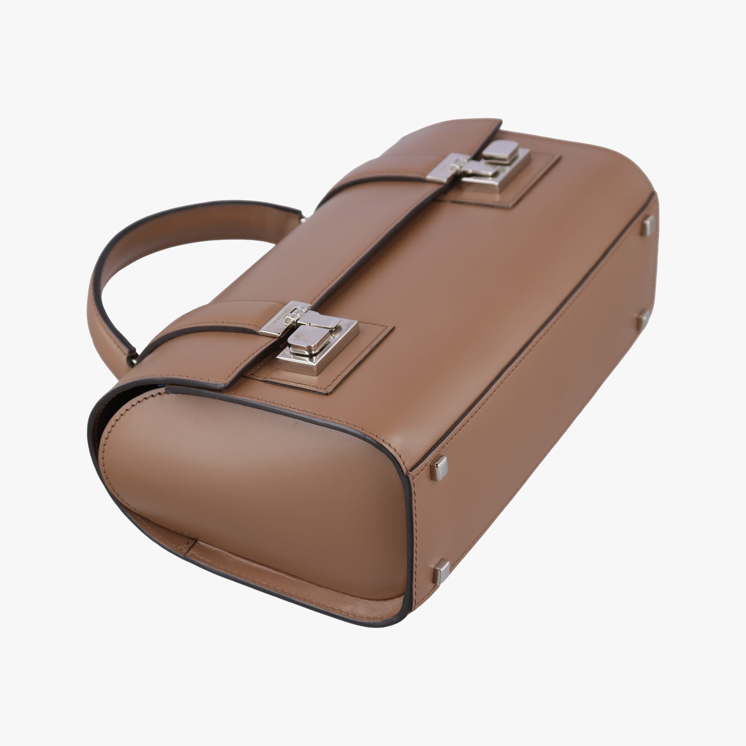 Pre-owned Moynat Cabotin Cognac Calfskin  shoulderbag | stylenewstar