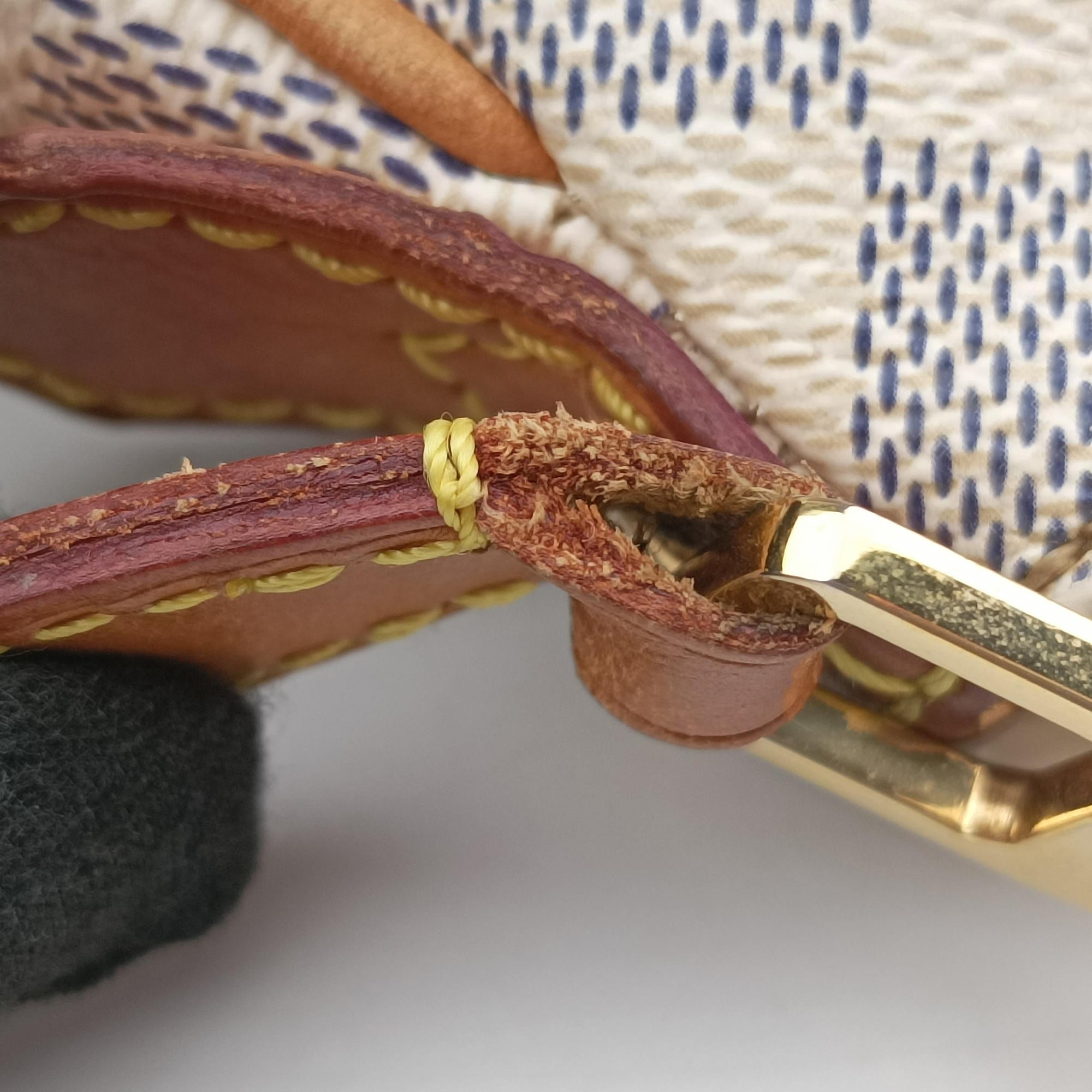 Vintage Louis Vuitton Figheri PM Azur Damier Canvas N41176 shoulderbag | stylenewstar