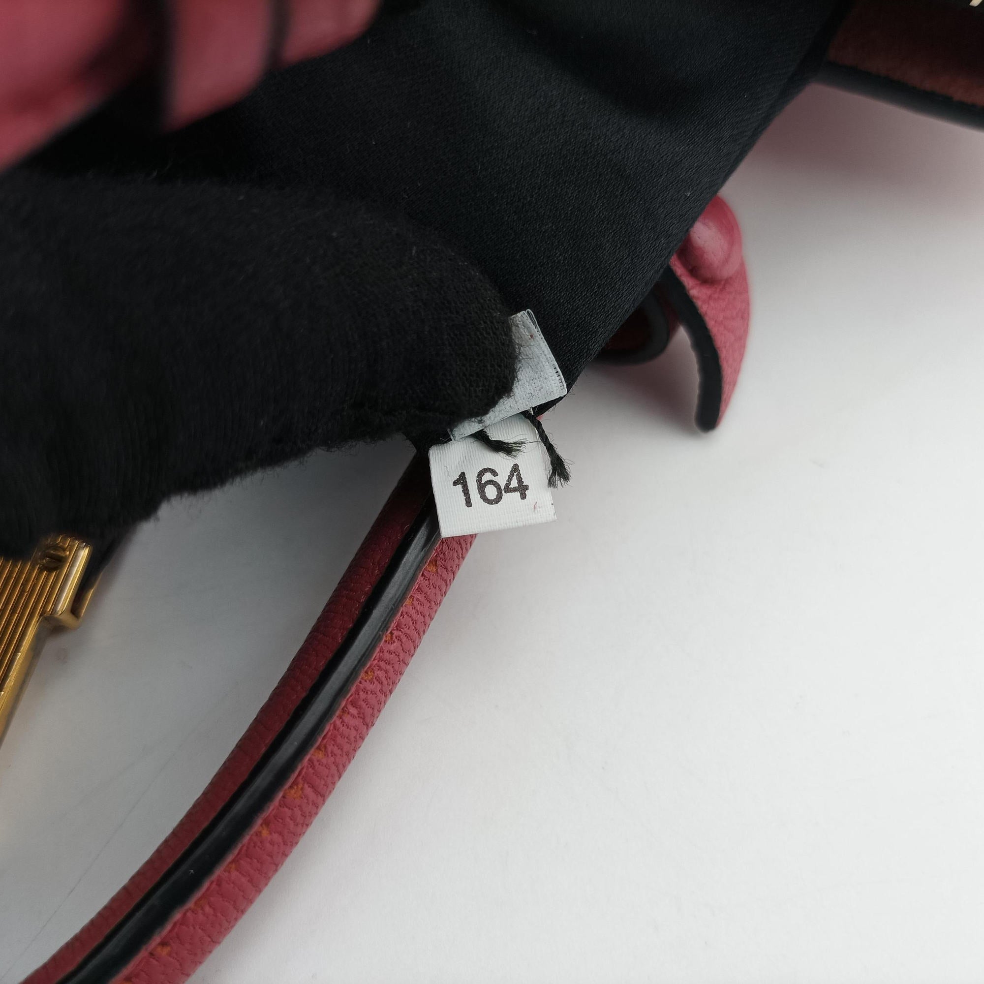 Pre-owned Miu Miu MADRAS Fuchsia Pink Leather 5BA104 shoulderbag | stylenewstar