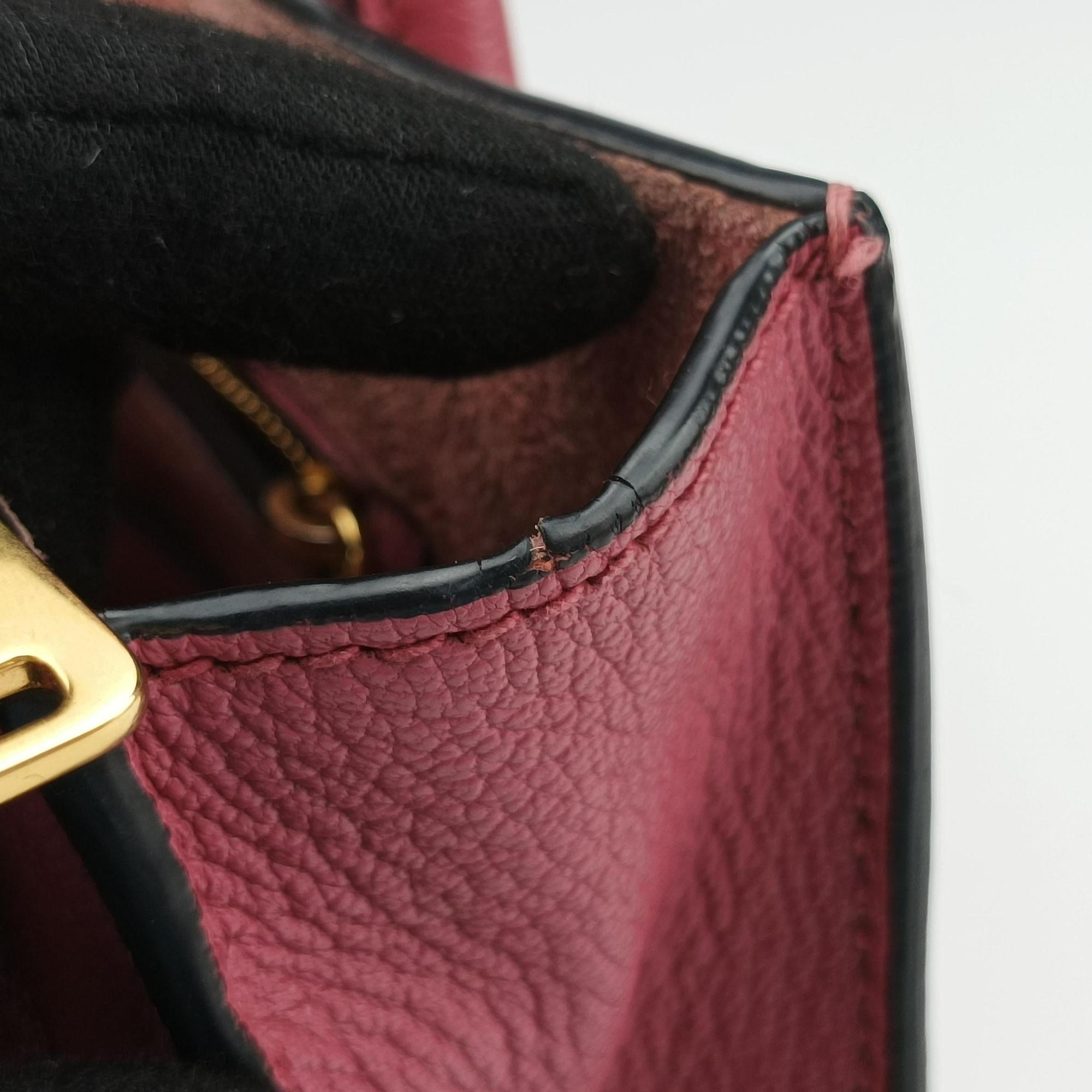 Pre-owned Miu Miu MADRAS Fuchsia Pink Leather 5BA104 shoulderbag | stylenewstar